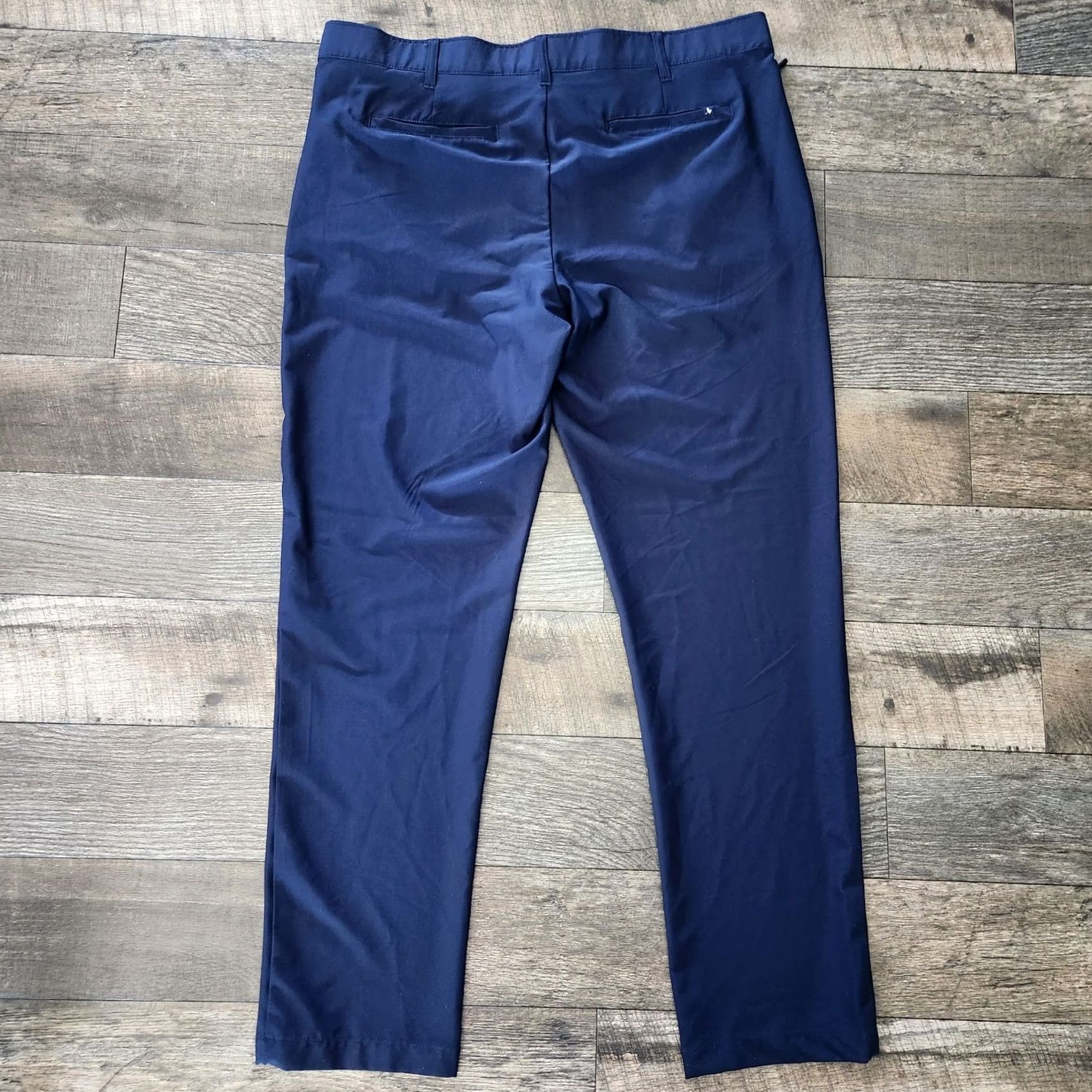 Vintage Birdie Bound Golf Pants Mens 40x32 Blue Flex Waist Straight Fit Performance Size US 40 / EU 56 - 7 Thumbnail