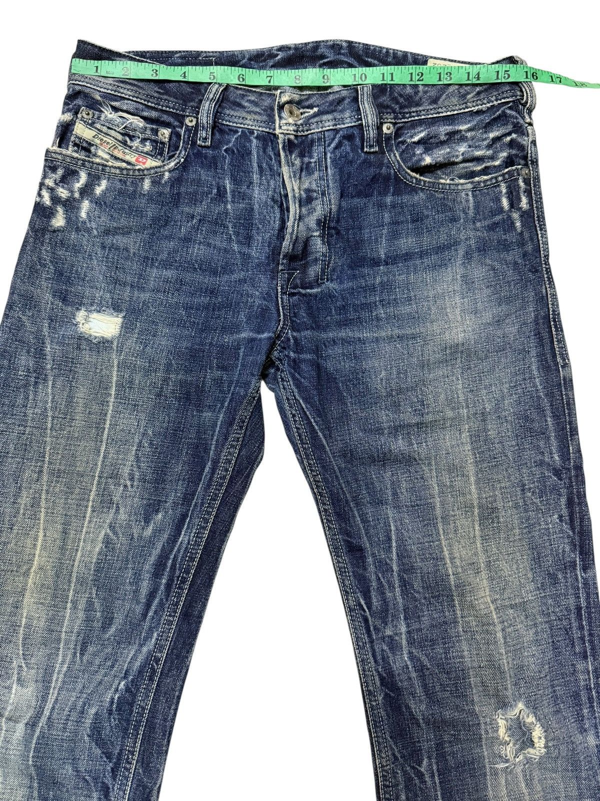 Diesel Flared Jeans Vintage Diesel Zatiny Distressed Boot Cut Denim Size US 30 / EU 46 - 12 Thumbnail