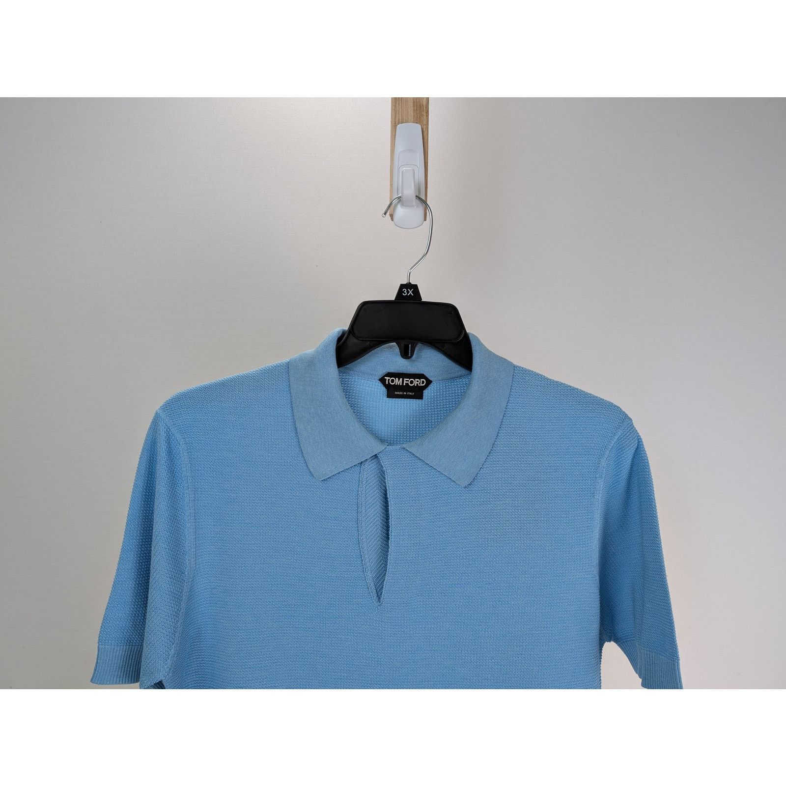 Tom Ford o1rshd1 Knit Polo in Blue Size US M / EU 48-50 / 2 - 3 Thumbnail