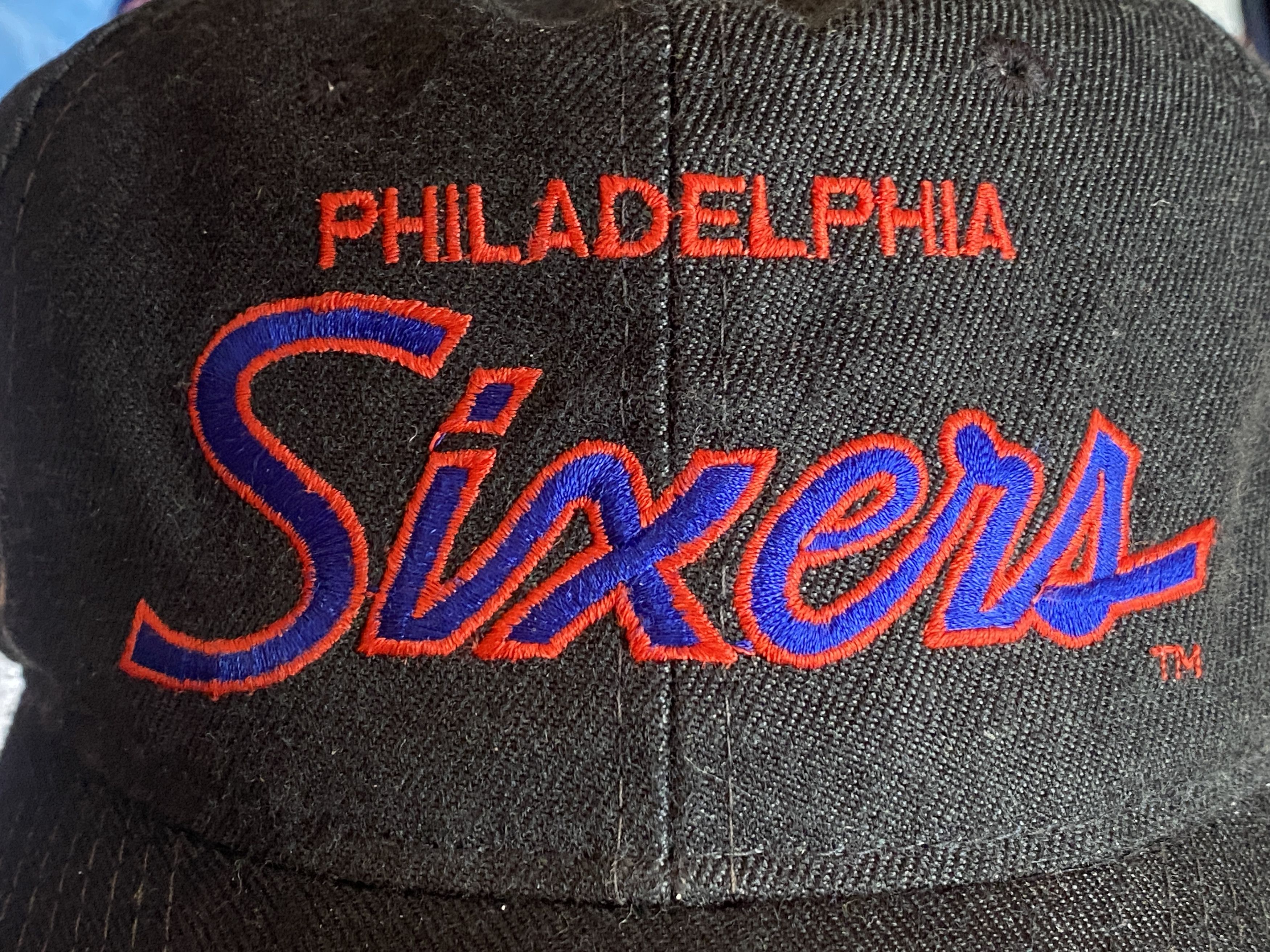 Sports Specialties Philadelphia 76ers Sixers SCRIPT snapback hat NBA vtg Size ONE SIZE - 5 Thumbnail