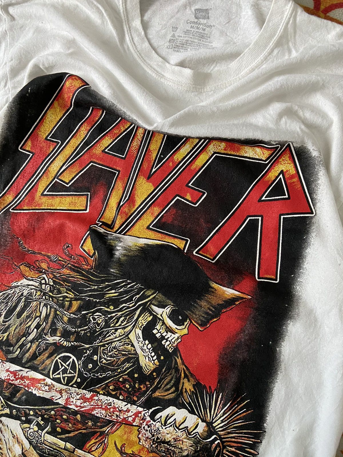 Band Tees × Vintage SLAYER BAND TEE Size US M / EU 48-50 / 2 - 6 Thumbnail