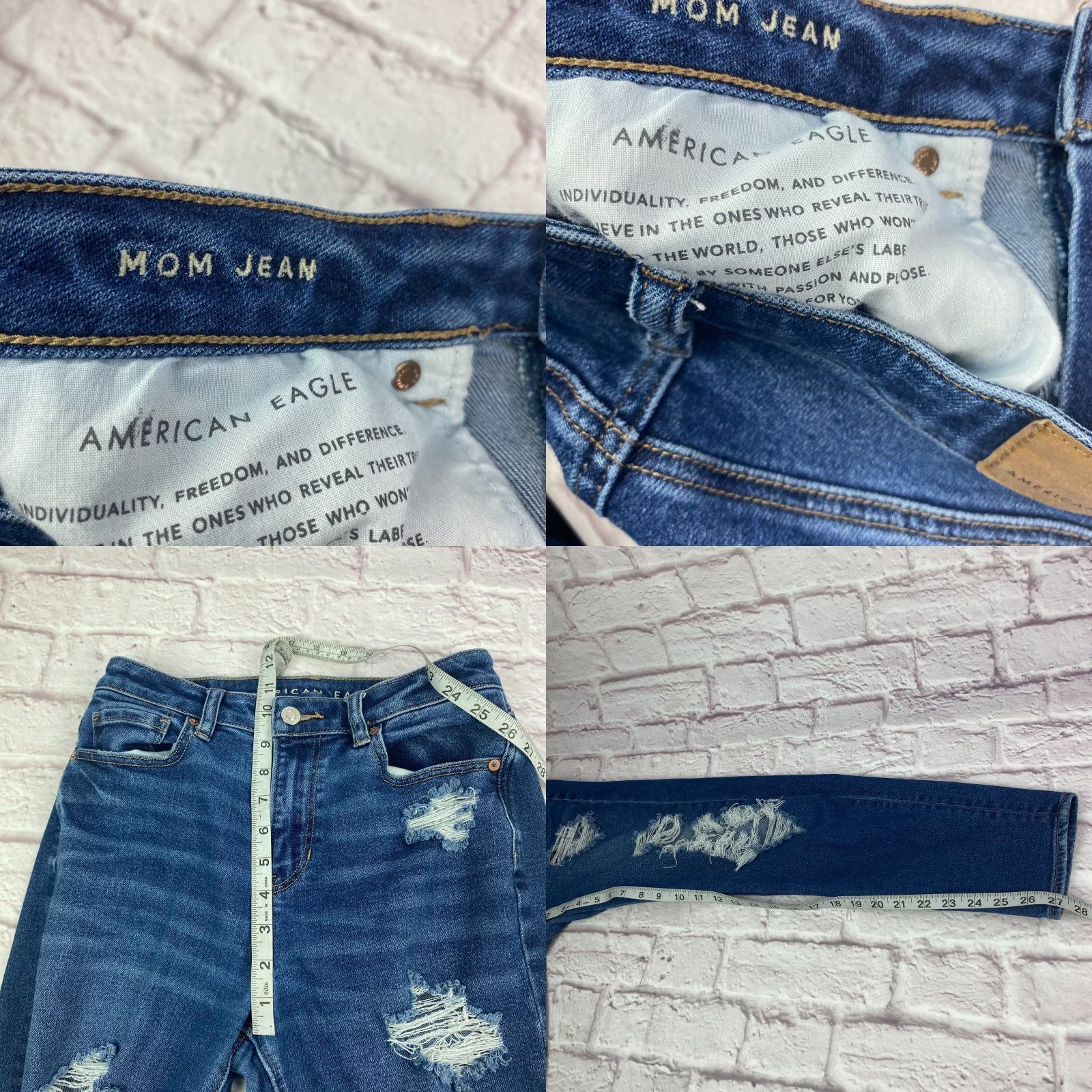 American Eagle Outfitters VINTAGE No Size 26" / US 2 / IT 38 - 8 Thumbnail
