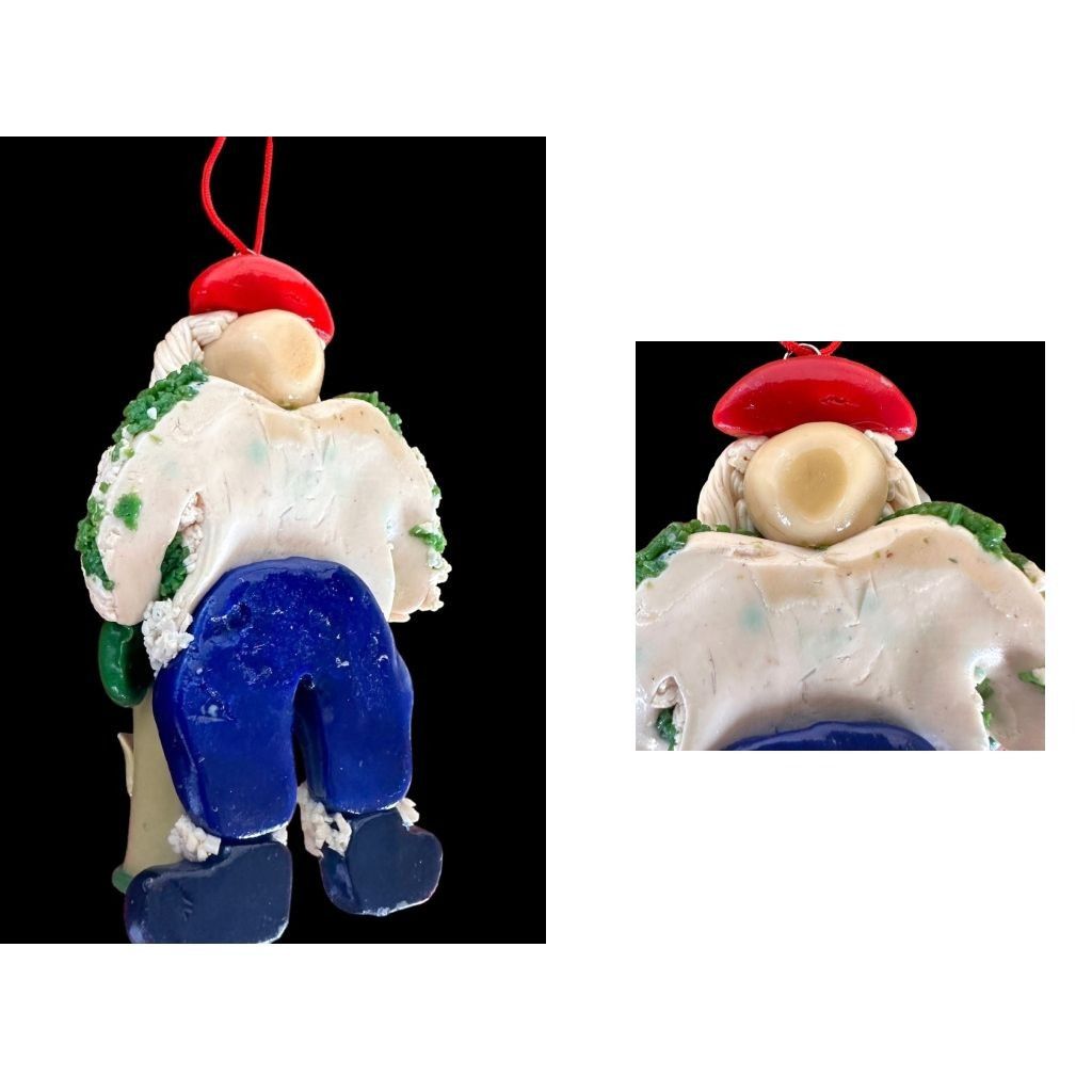 Handmade × Vintage Vintage Handmade Golfer Santa Ornament Christmas Fathers Day Size ONE SIZE - 12 Thumbnail