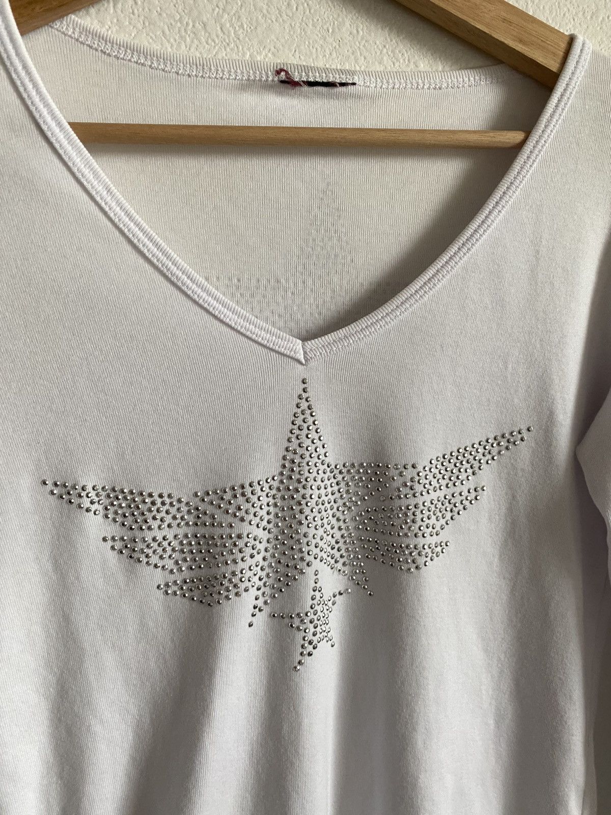 Other Y2K Rhinestone Star Grunge Long Sleeve Tee Size M / US 6-8 / IT 42-44 - 4 Thumbnail