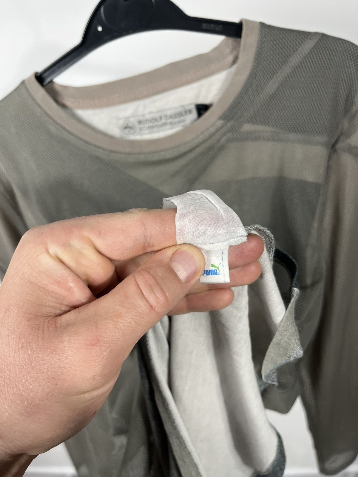 Puma Rudolf Dassler by Puma Mesh Long Sleeve Graphic Top Size S Size US S / EU 44-46 / 1 - 8 Thumbnail
