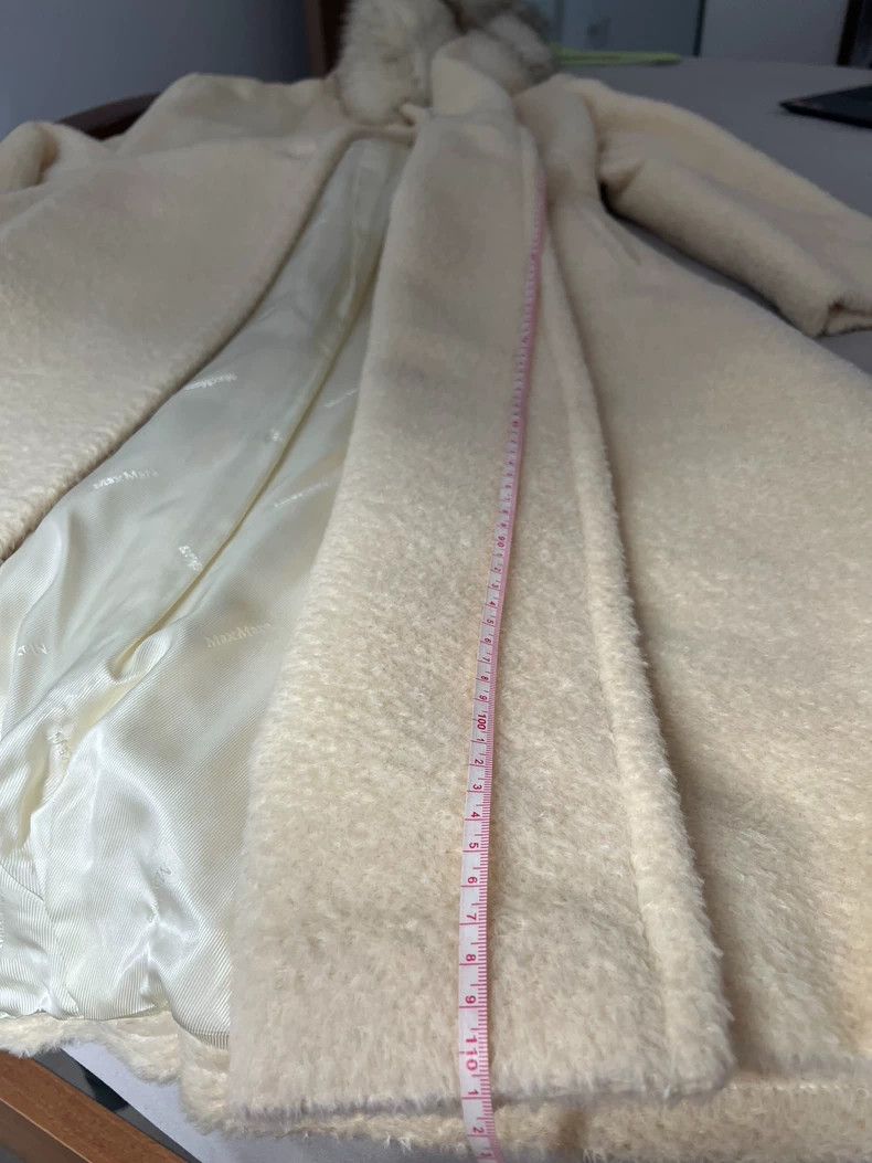 Max Mara Max Mara Long beige coat Size L / US 10 / IT 46 - 4 Thumbnail