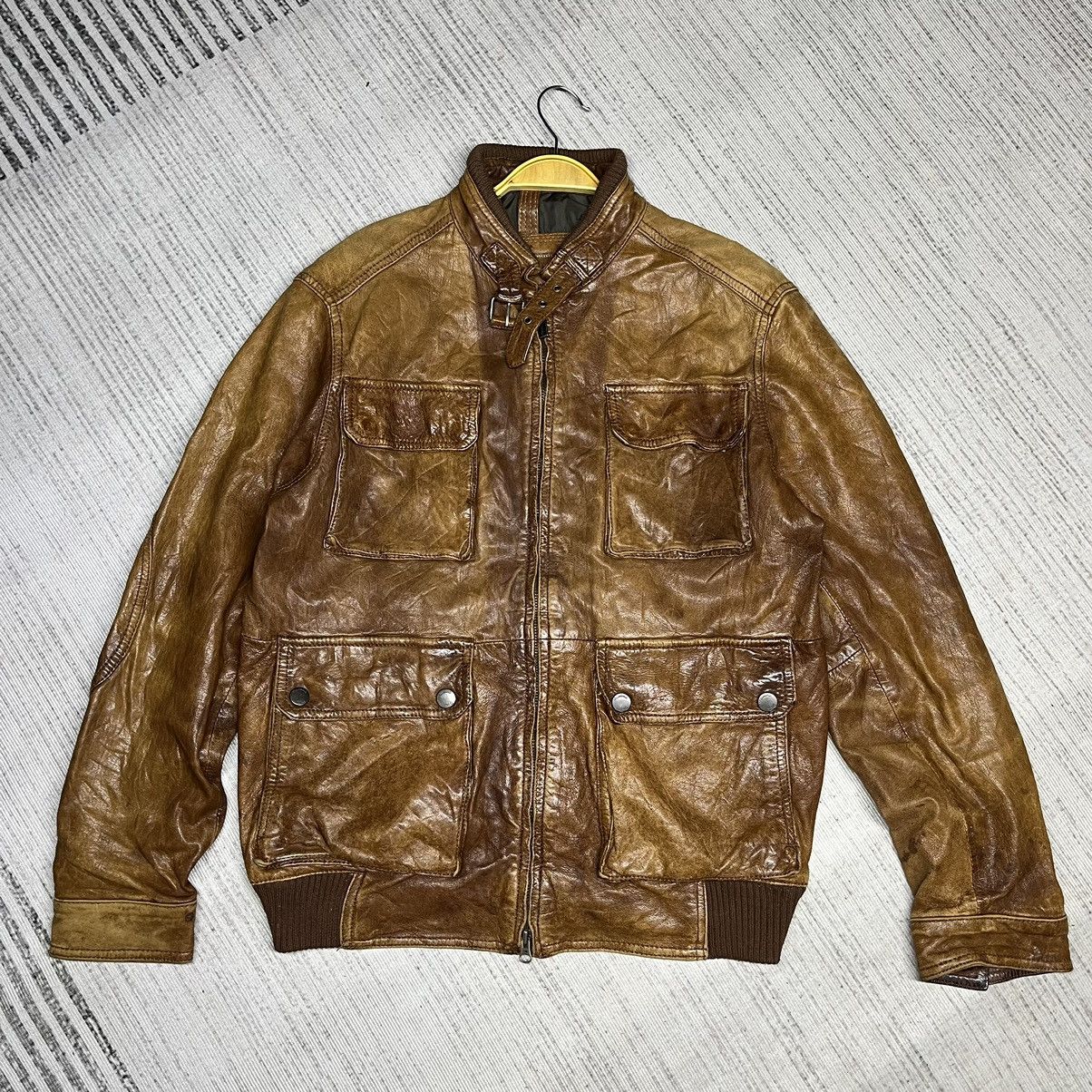 Massimo Dutti Massimo Dutti Brown motorcycle Leather Jacket Size US M / EU 48-50 / 2 - 3 Thumbnail