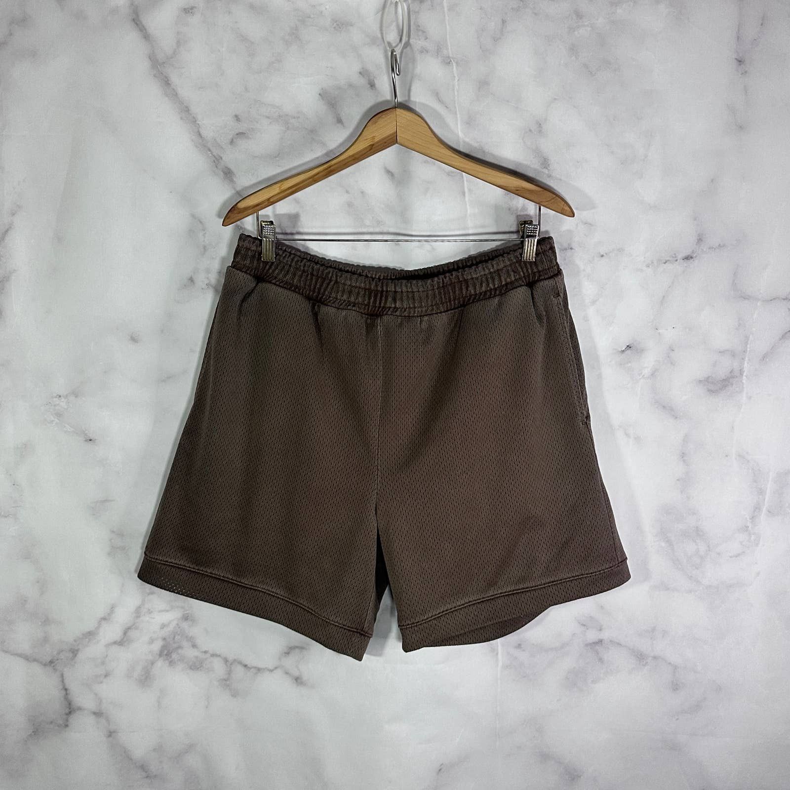 HIDDEN Hidden NY Brown Overdyed Mesh shorts Size US 34 / EU 50 - 1 Thumbnail