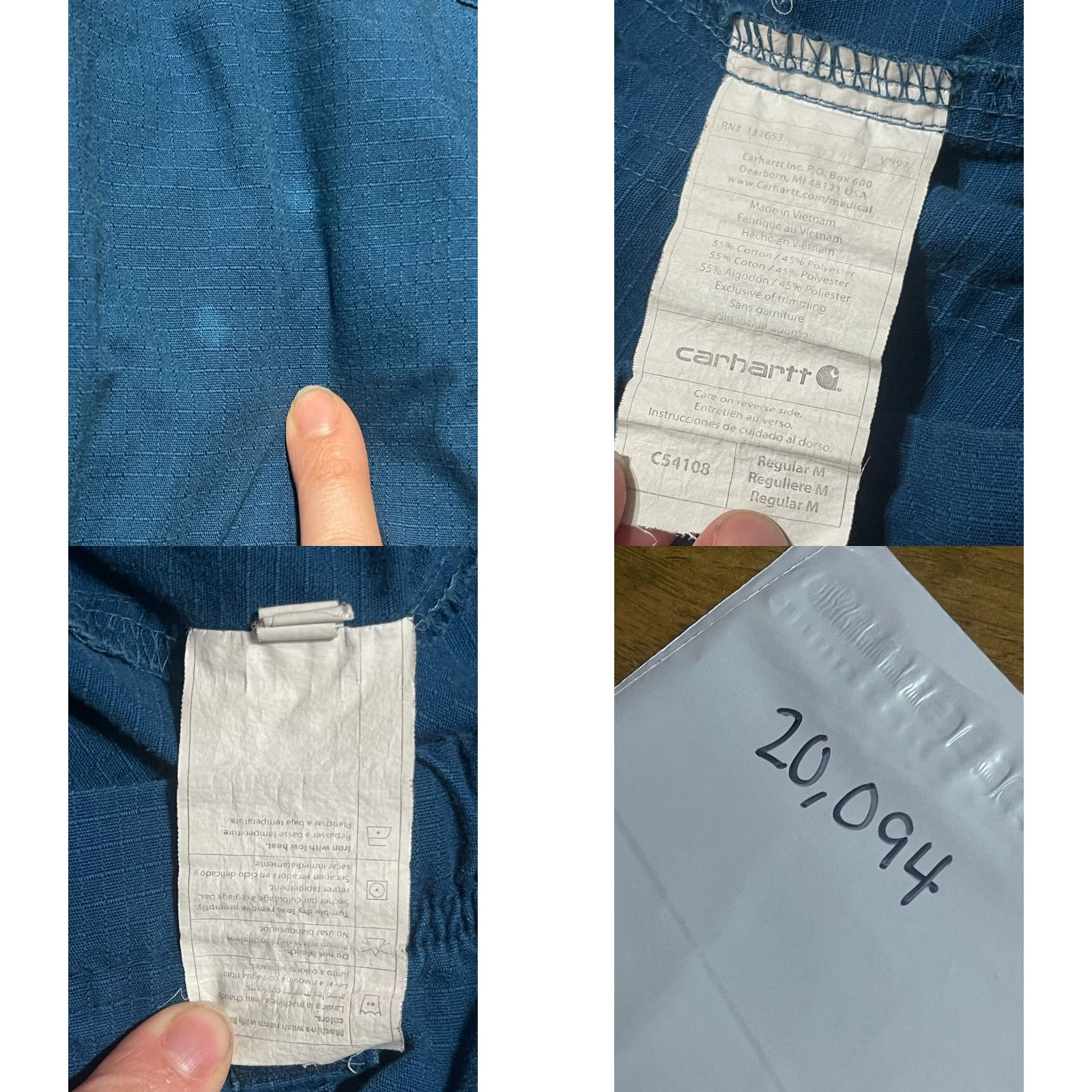 Carhartt VINTAGE Carhartt Scrub Pants Women’s M Blue Side Pockets Size 32" / US 10 / IT 46 - 8 Thumbnail