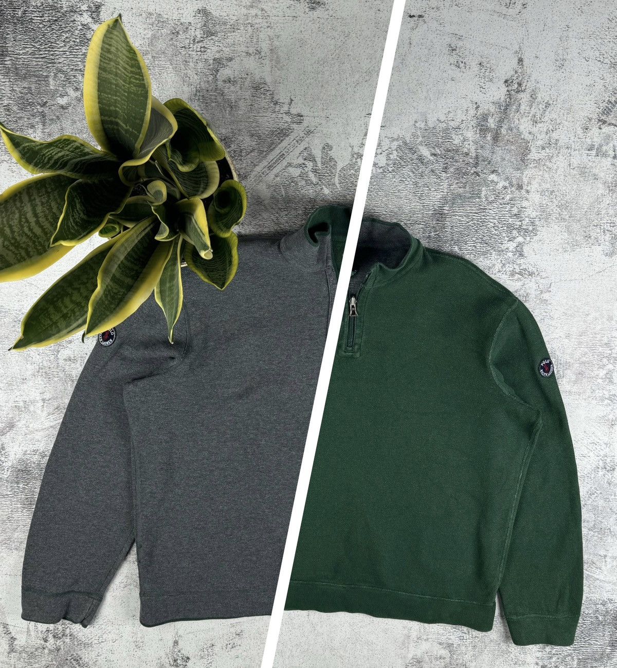 Polo Ralph Lauren Polo Ralph 2 in 1 Reversible 1/3 1/4 Sweatshirt Pullover Size US L / EU 52-54 / 3 - 1 Thumbnail