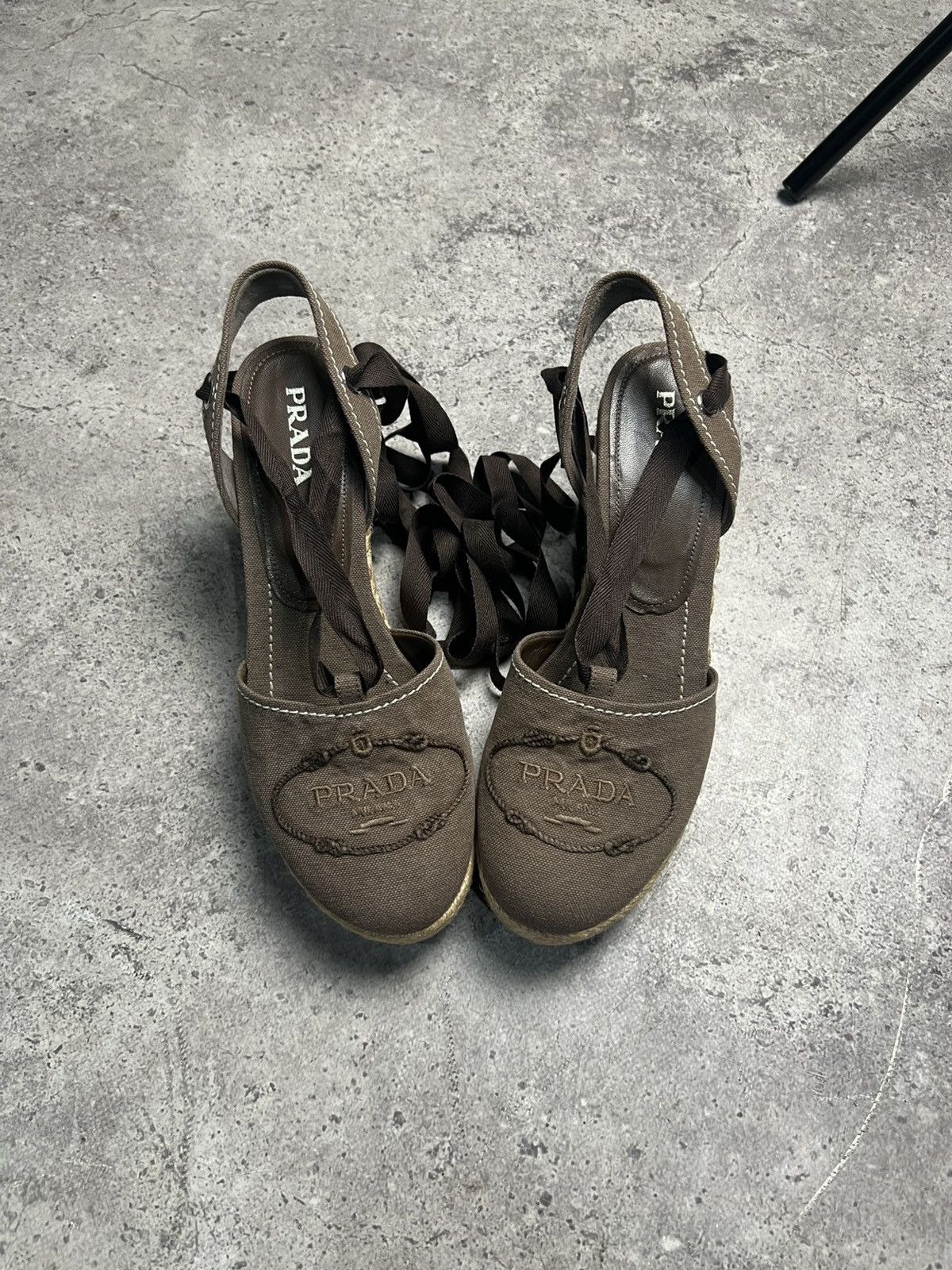 Prada Rare Prada Heels espadrille Size US 10 / IT 40 - 2 Thumbnail