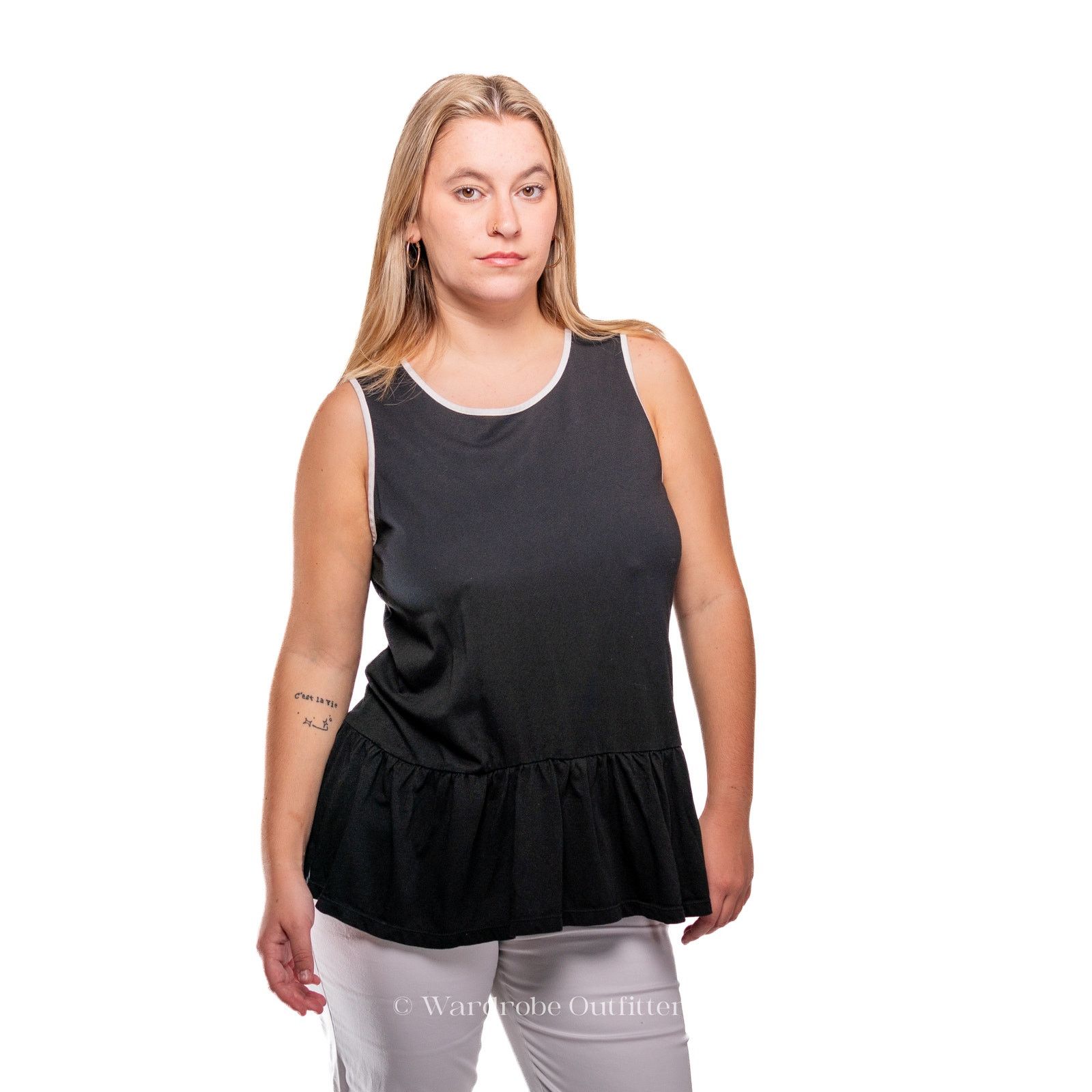 Kate Spade Kate Spade Black Ruffled Peplum Tank - S Size S / US 4 / IT 40 - 6 Thumbnail