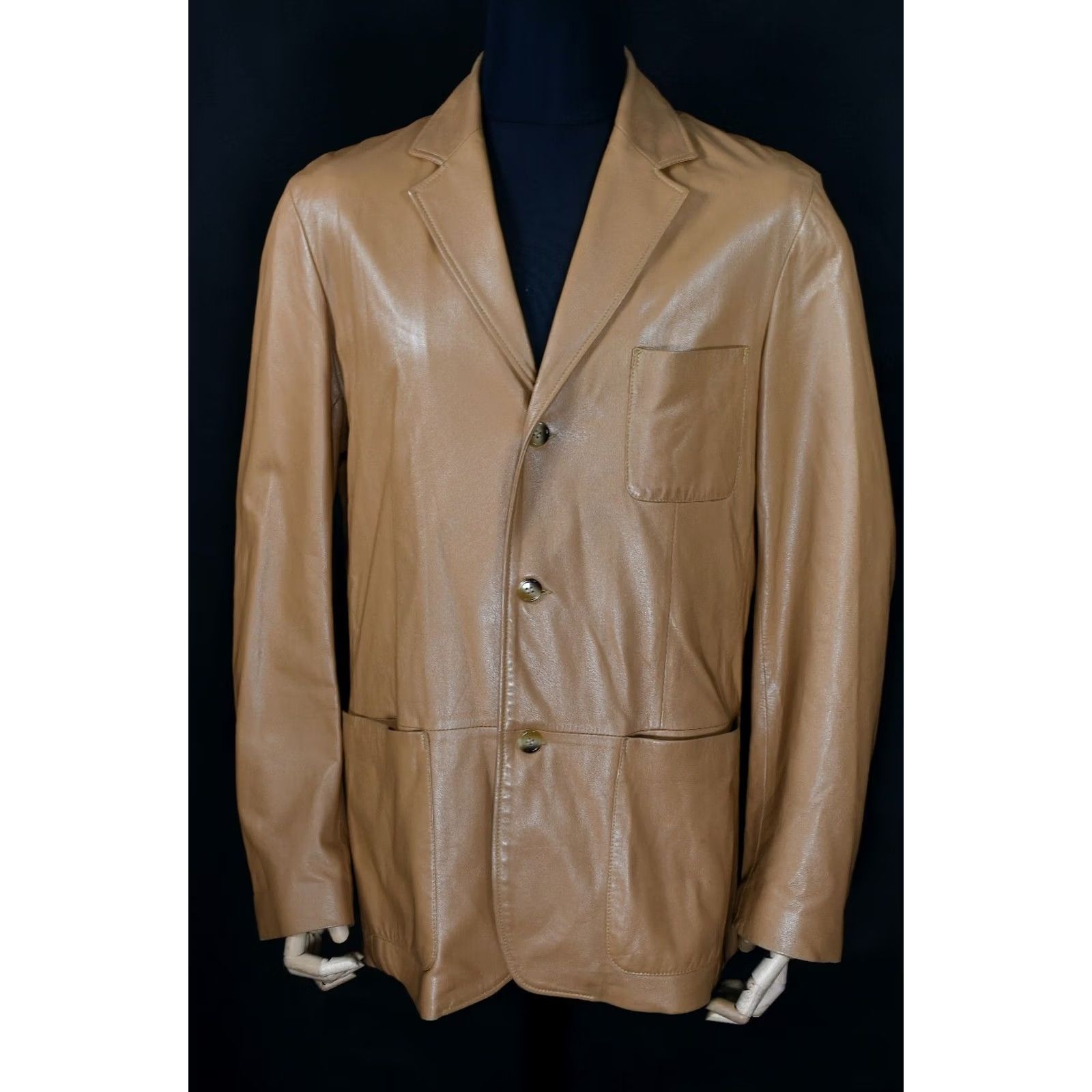 Bally BALLY Jacket Men Leather Brown 44 Size 44 Vintage? Size US S / EU 44-46 / 1 - 2 Thumbnail