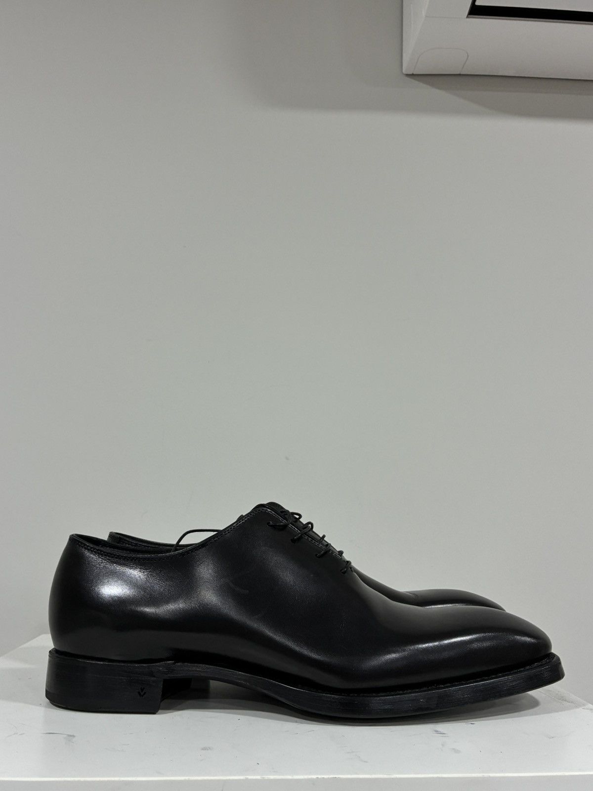 John Varvatos Regent Black Leather Oxford Size 11.5 Size US 11.5 / EU 44-45 - 5 Thumbnail
