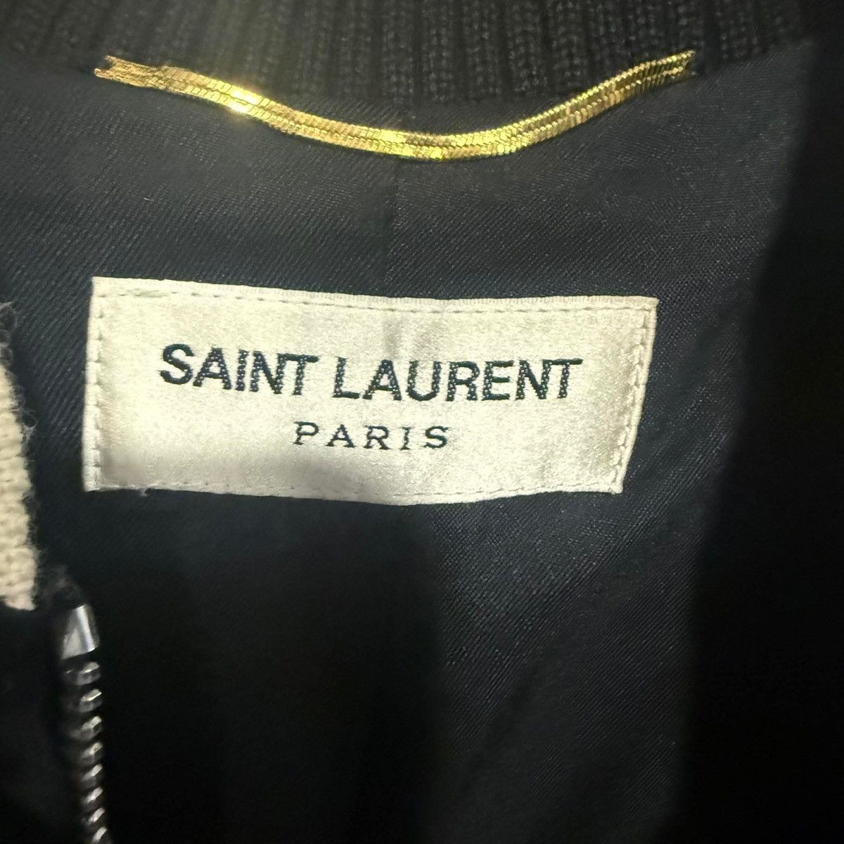 Hedi Slimane × Saint Laurent Paris HEDI SLIMANE X SAINT LAURENT BLOOD LUSTER VARSITY JACKET F38 Size S / US 4 / IT 40 - 10 Thumbnail