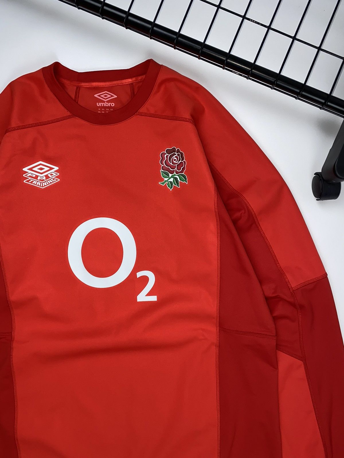 Umbro 🚨 Umbro Rugby O2 long sleeve red man Size US XXL / EU 58 / 5 - 3 Thumbnail