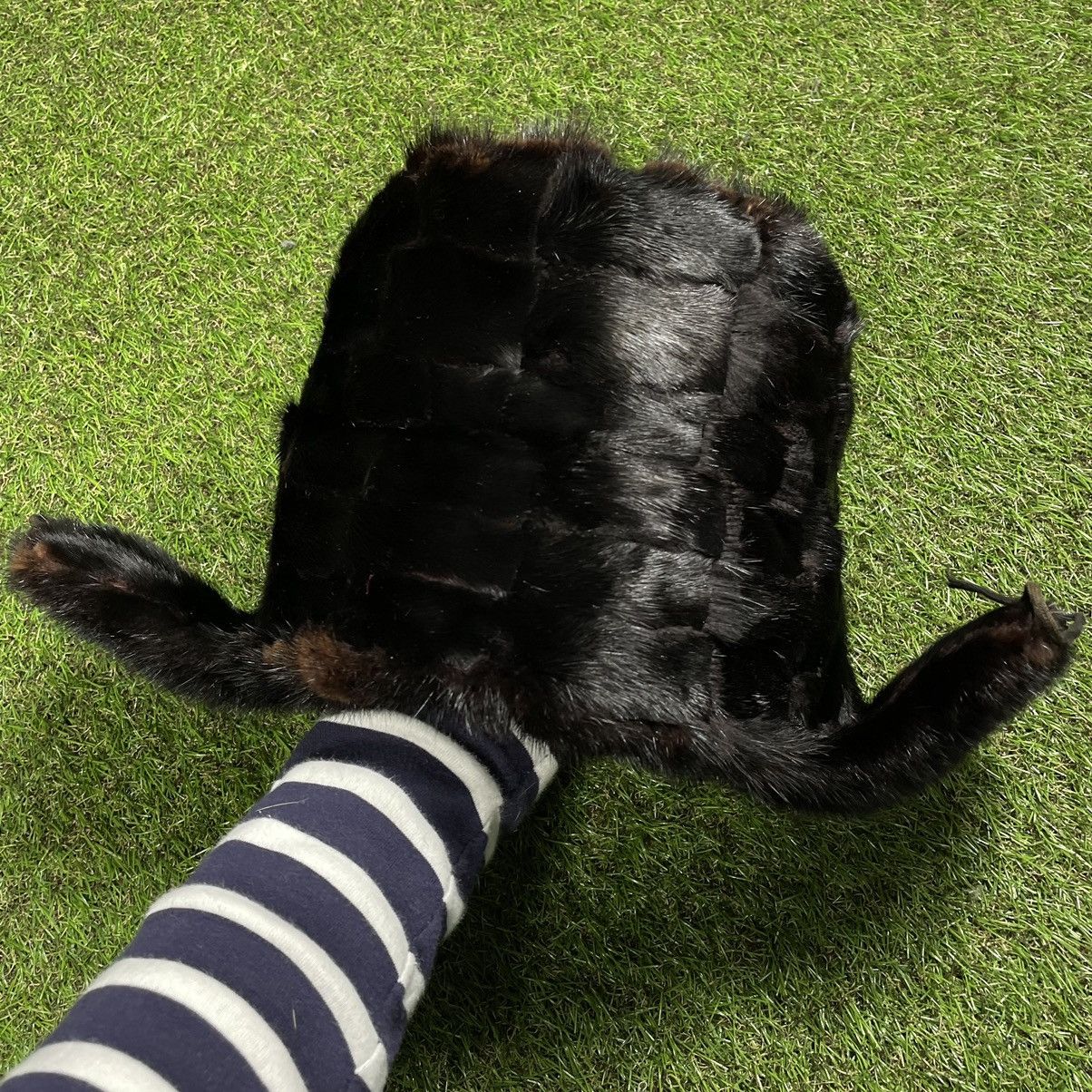 Vintage Vintage Y2K Fuzzy Skeleton Hand Beanie Black Baggy Swag OS Size ONE SIZE - 3 Thumbnail