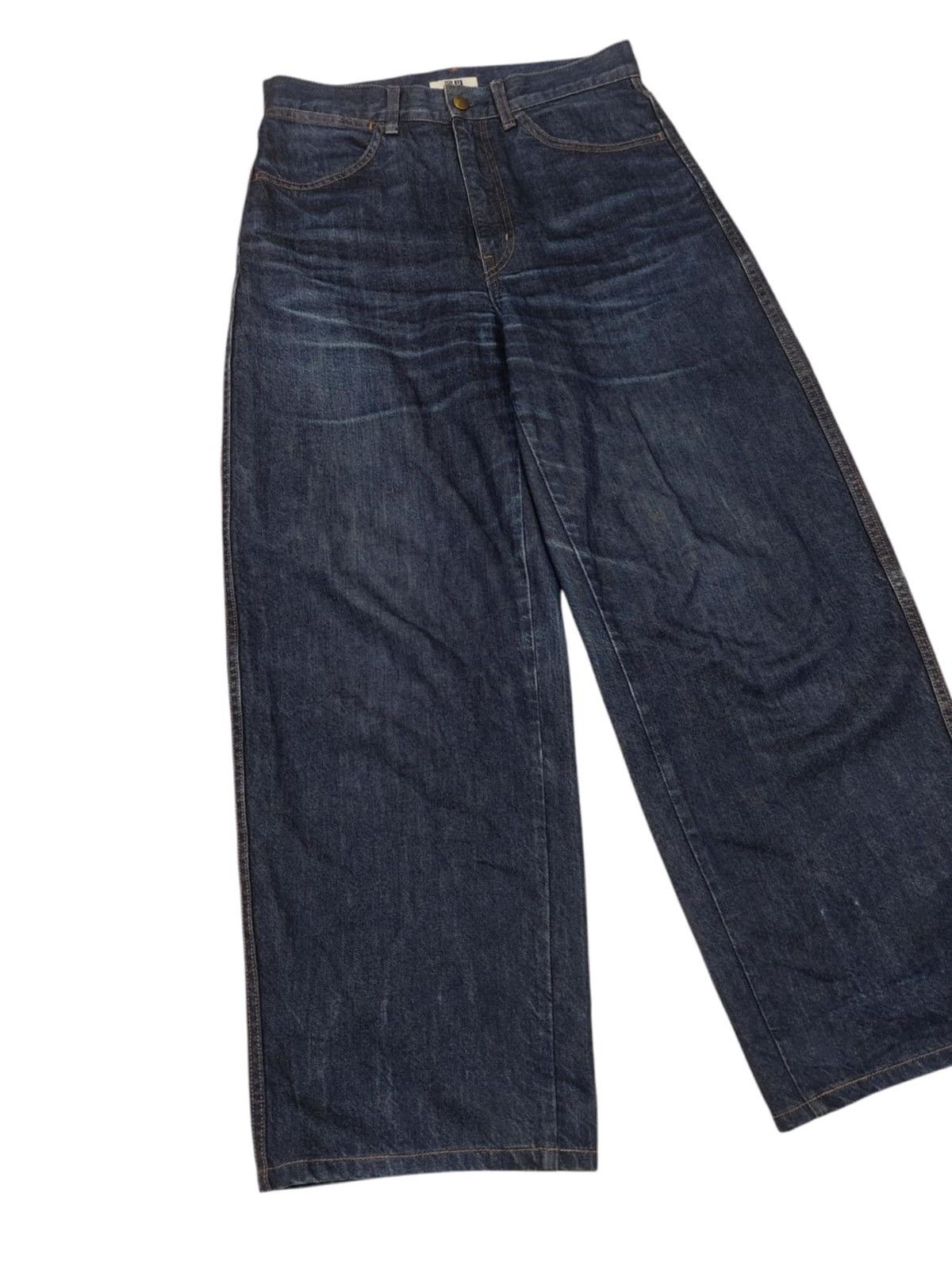 Japanese Brand × Uniqlo BAGGY 🔥 UNIQLO U Wide Leg Denim Size 30" / US 8 / IT 44 - 5 Thumbnail