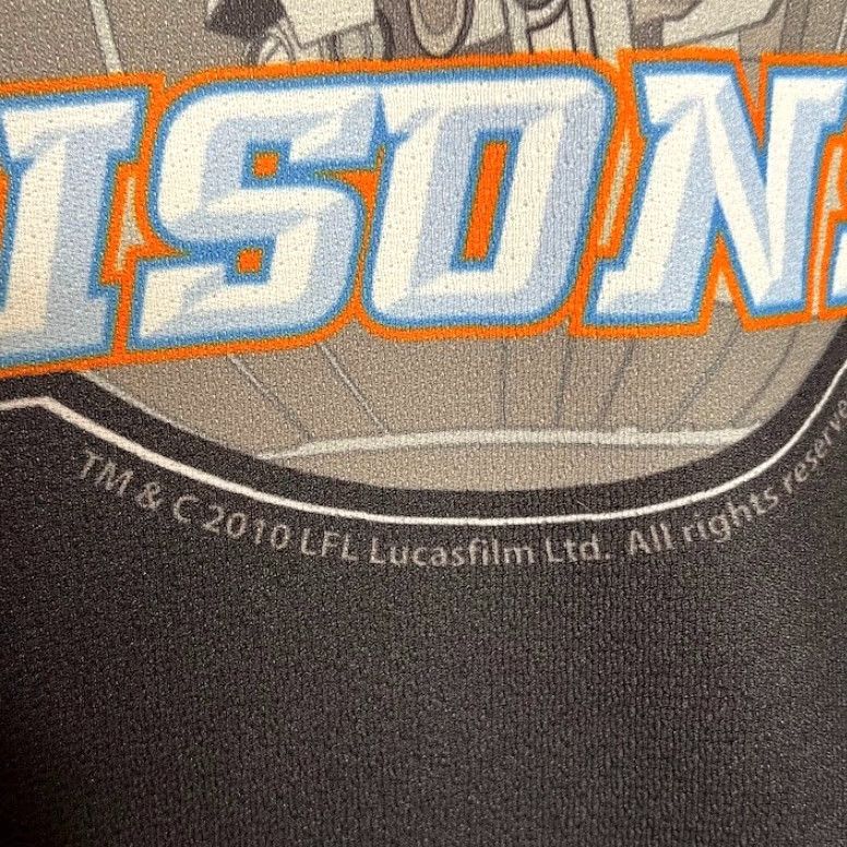 VINTAGE Jersey Express Men's Pullover Jersey Black Lucasfilm Star Wars Cartoon TV Movie Character Sports Casual Size Large