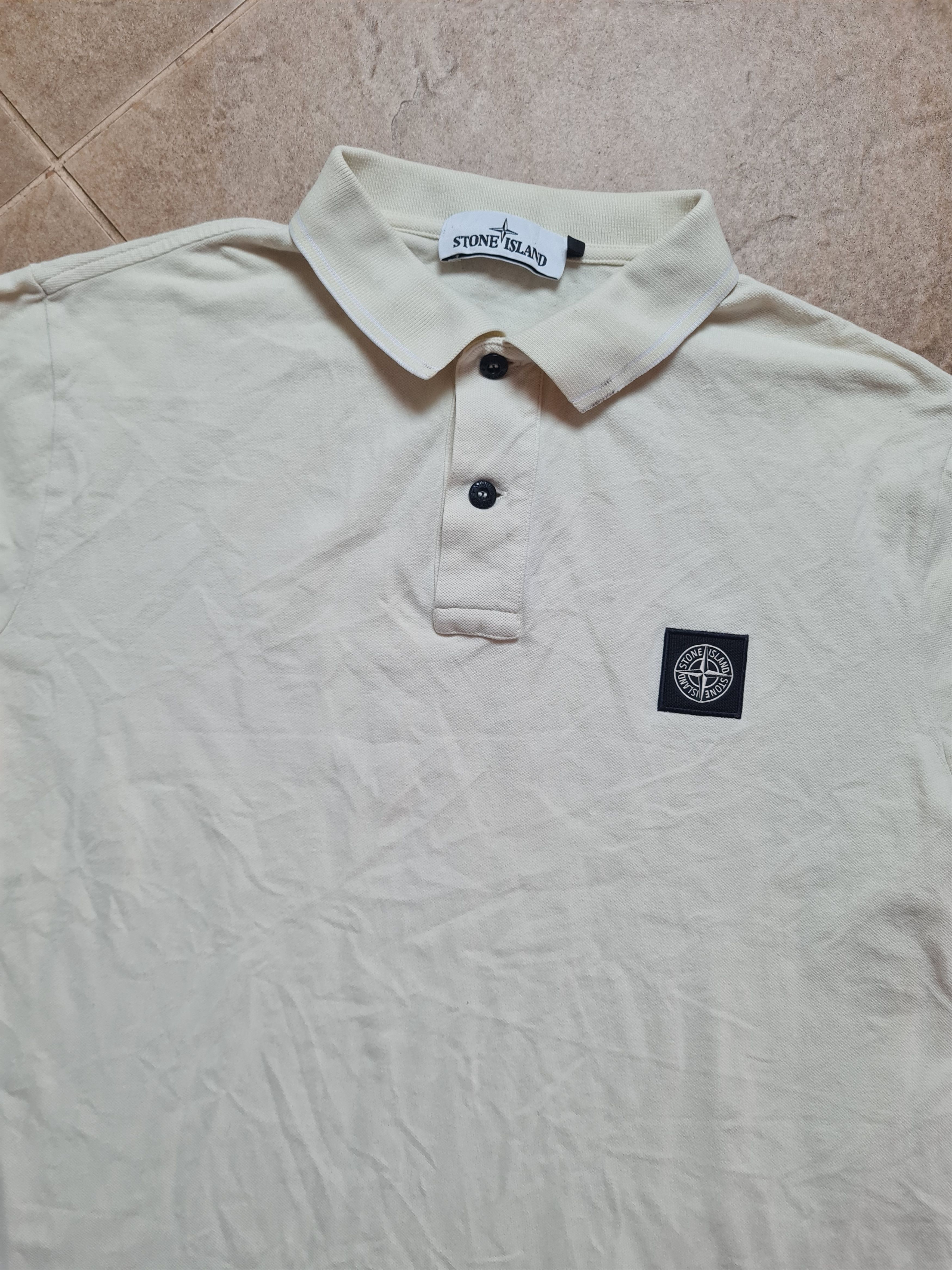 Stone Island Vintage tshirts Stone Island Logo Polo Shirt Size xl yellow Size US XL / EU 56 / 4 - 8 Thumbnail