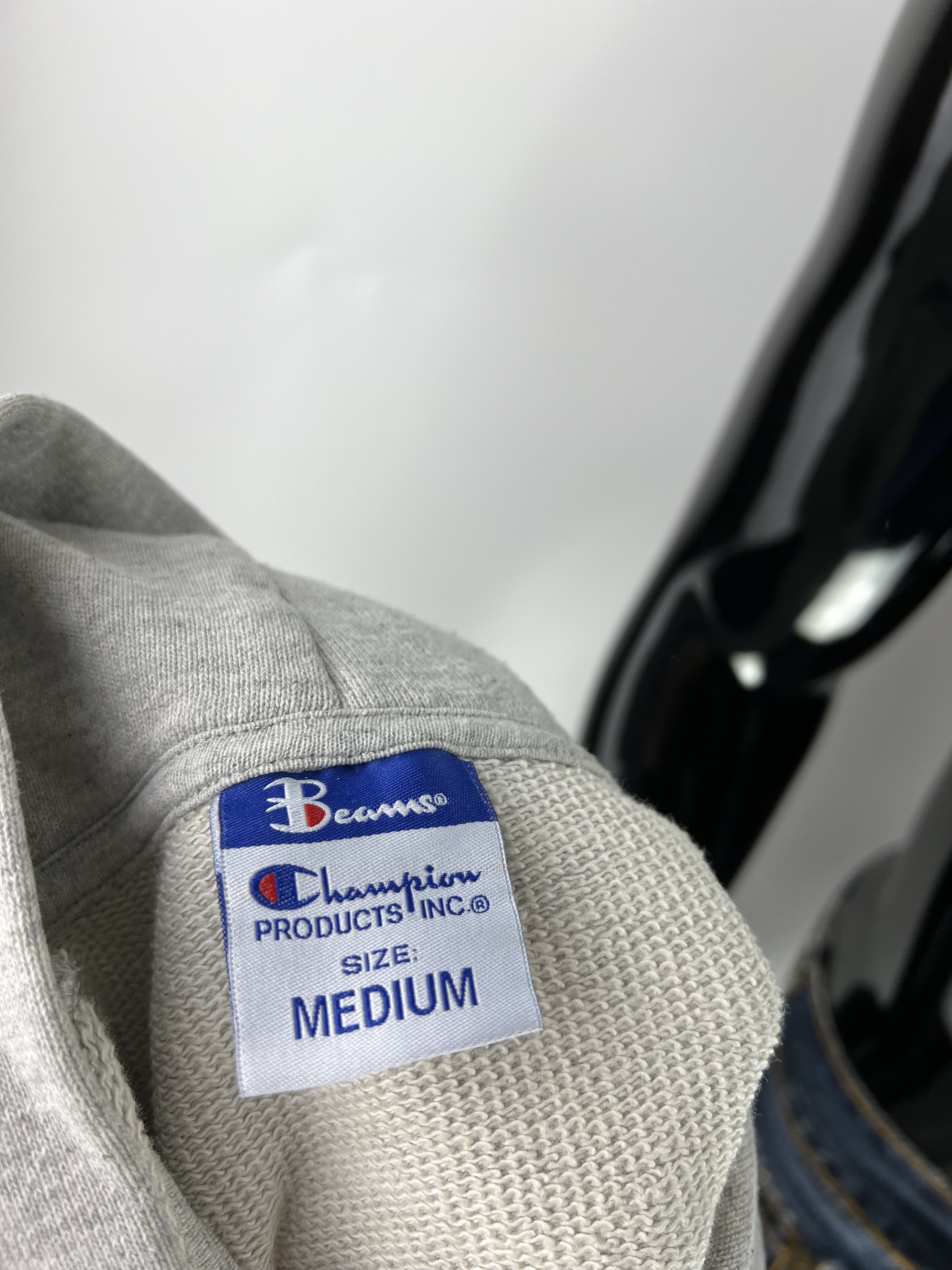 Beams Plus Champion x Beams Men's Gray Zip Hooded Vest Size M Size US M / EU 48-50 / 2 - 8 Thumbnail