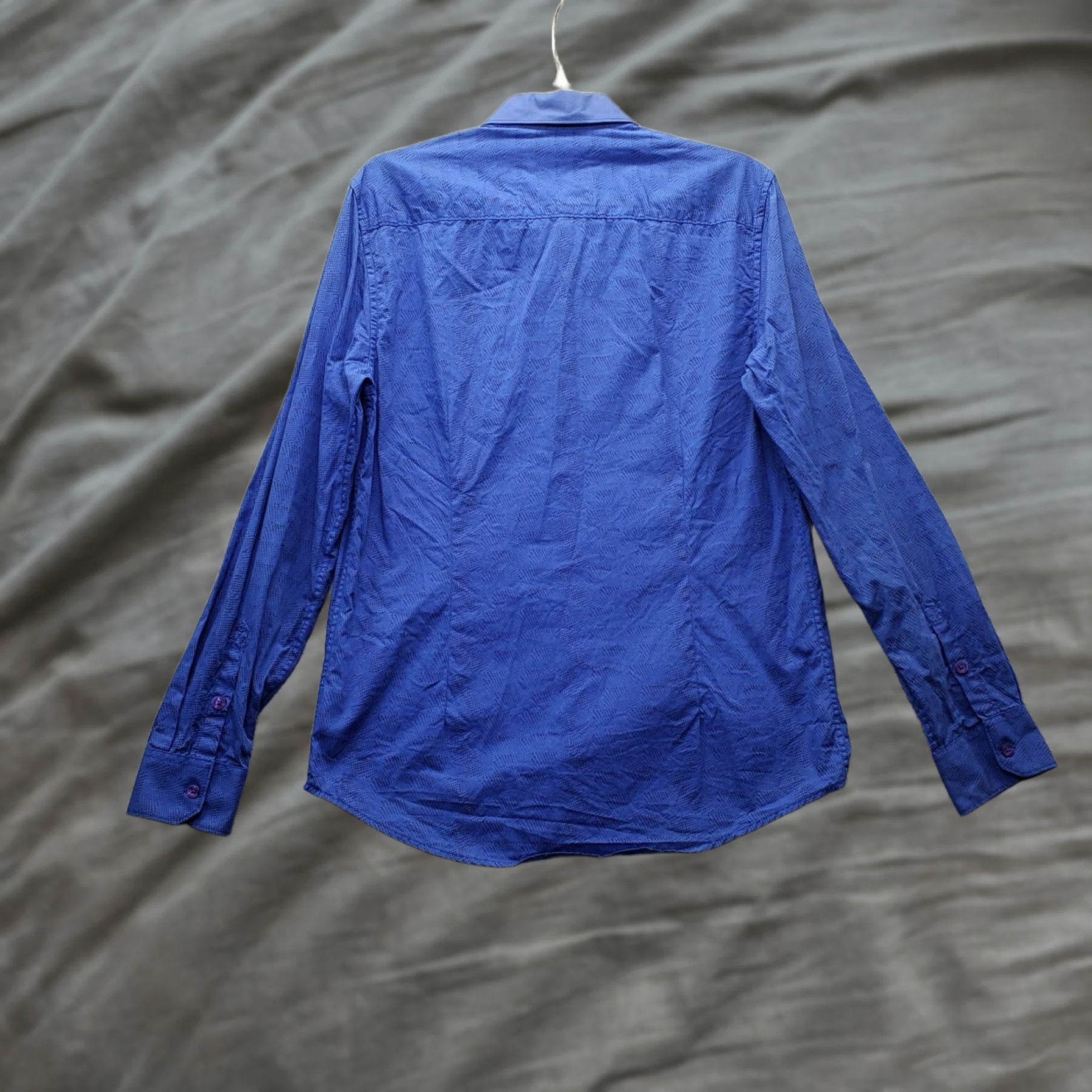 Guess GUESS Shirt Mens M Blue Polka Dot Slim Fit Long Sleeve Button Down Size US M / EU 48-50 / 2 - 1 Thumbnail