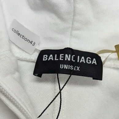 Balenciaga Balenciaga White Striped Embroidered Pattern Logo School J Size US M / EU 48-50 / 2 - 5 Thumbnail