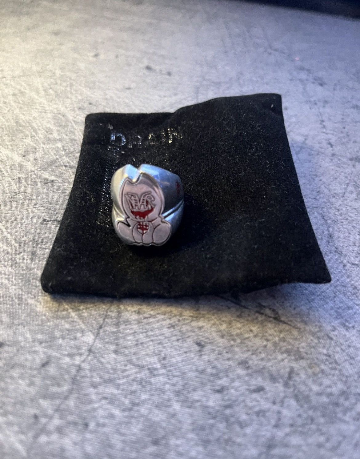 Drain Gang Red Drain Baby Ring and OG Red Light Tee