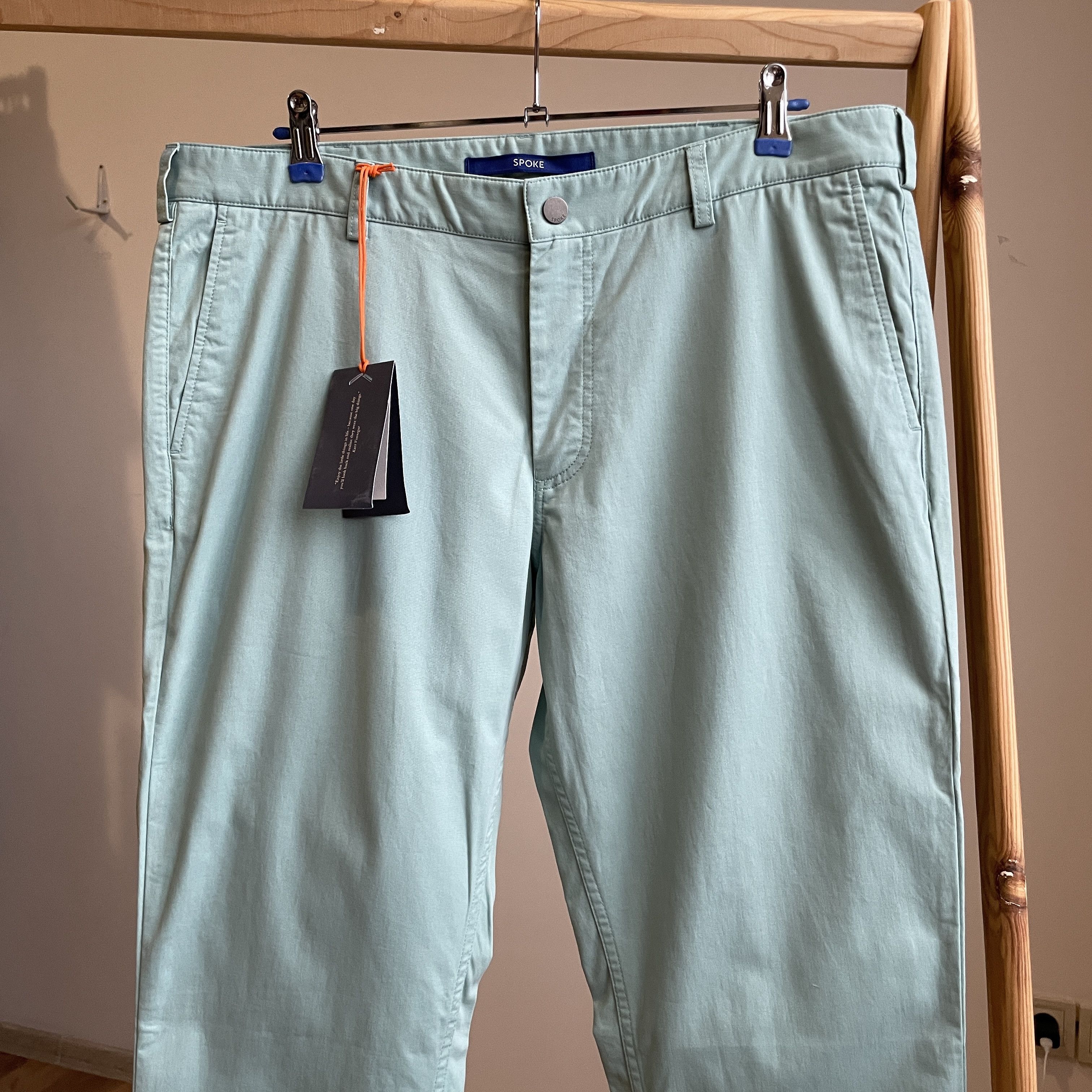 SPOKE BNWT Spoke Buld B Turquoise Chino Trousers Size 37x34 Size US 37 - 3 Thumbnail