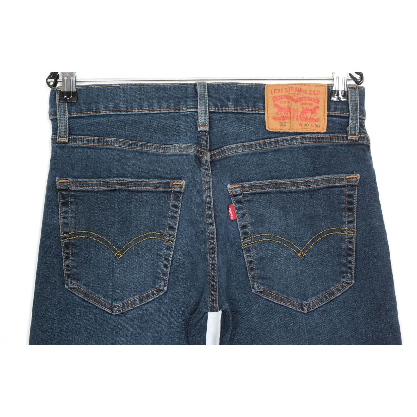 Levi's VINTAGE LEVI’S 512 Slim Tapered Stretch Jeans Men 30x30 Blue Regular Waist 30 Inseam 30 DZ6183 Size US 30 / EU 46 - 3 Thumbnail