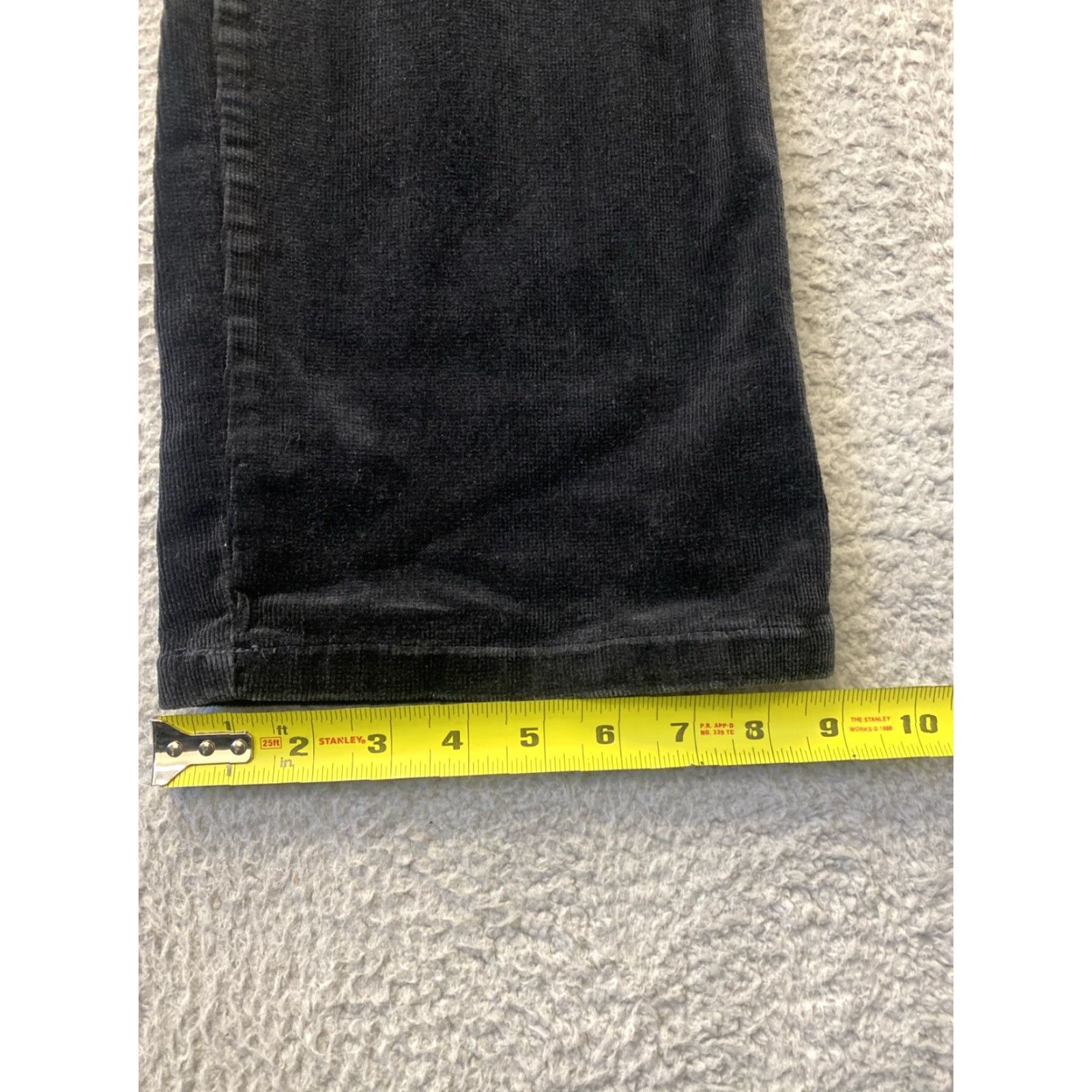 Vintage Woolrich Pants Womens 10 30 Black Velvet Dress Straight Leg Casual Bohemian 90s Size 32" / US 10 / IT 46 - 7 Thumbnail