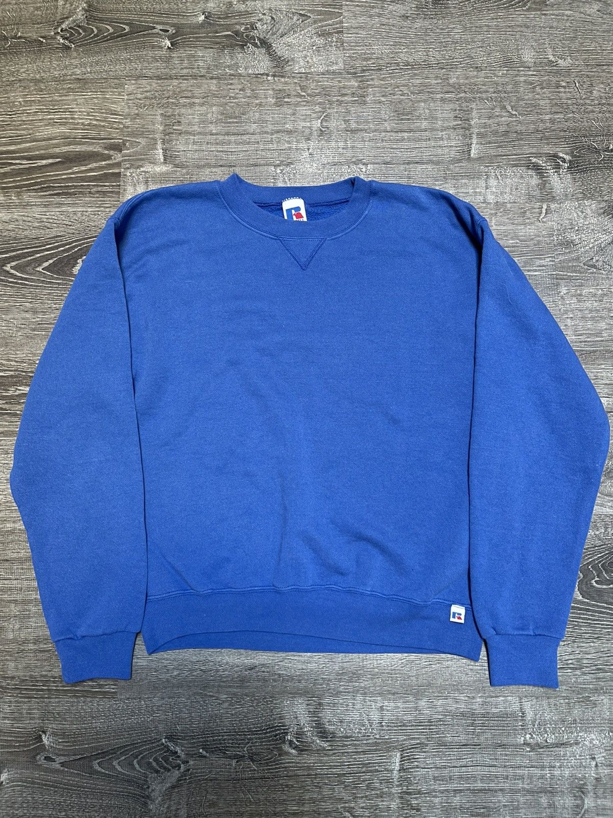 Russell Athletic × Vintage Vintage 90s Russell Athletic Pullover Sweatshirt Royal Blue Size US M / EU 48-50 / 2 - 1 Thumbnail