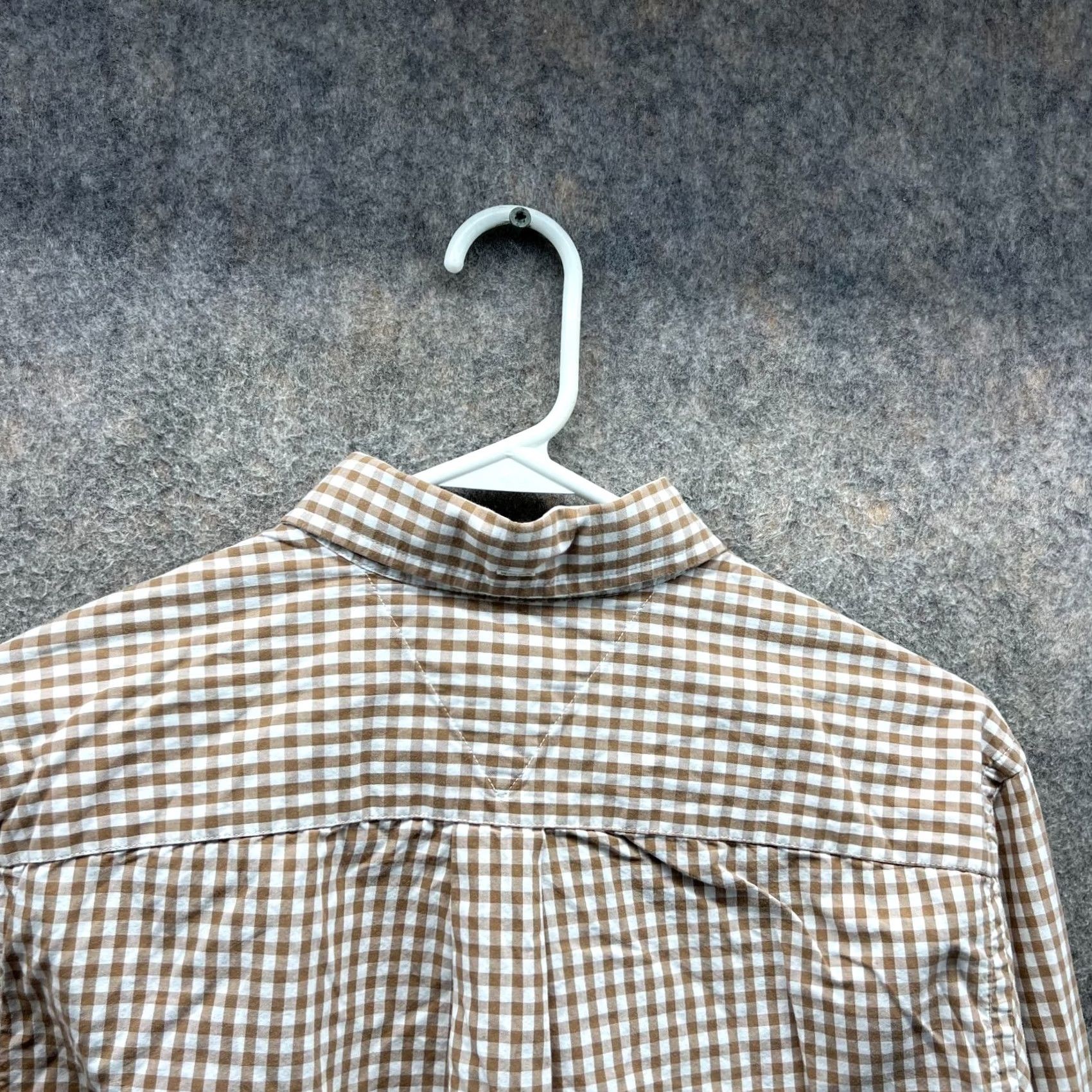 Tommy Hilfiger VINTAGE Tommy Hilfiger Shirt Men Small Check Beige Casual Button Down Classic fit Preppy Mens Size US S / EU 44-46 / 1 - 4 Thumbnail