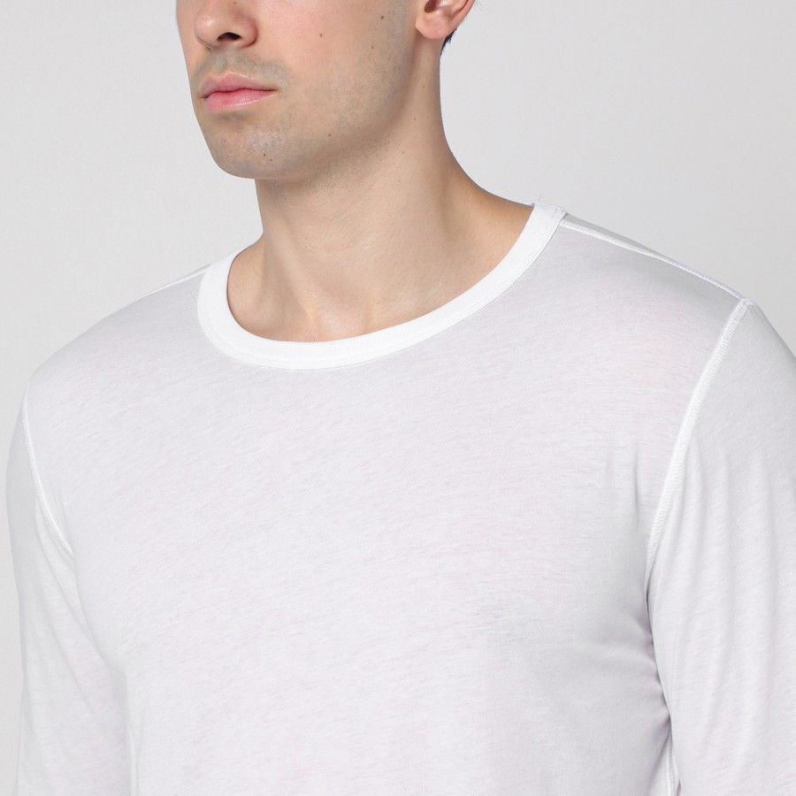 Dries Van Noten o1d2blof0225 Long Sleeve T-Shirt in White Size US M / EU 48-50 / 2 - 4 Thumbnail