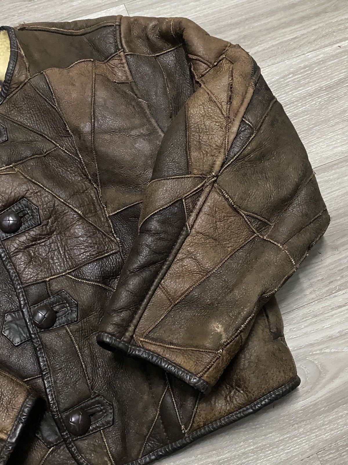 Hai Sporting Gear Hai sporting gear by Issey miyake Leather patch work jacket Size US M / EU 48-50 / 2 - 3 Thumbnail