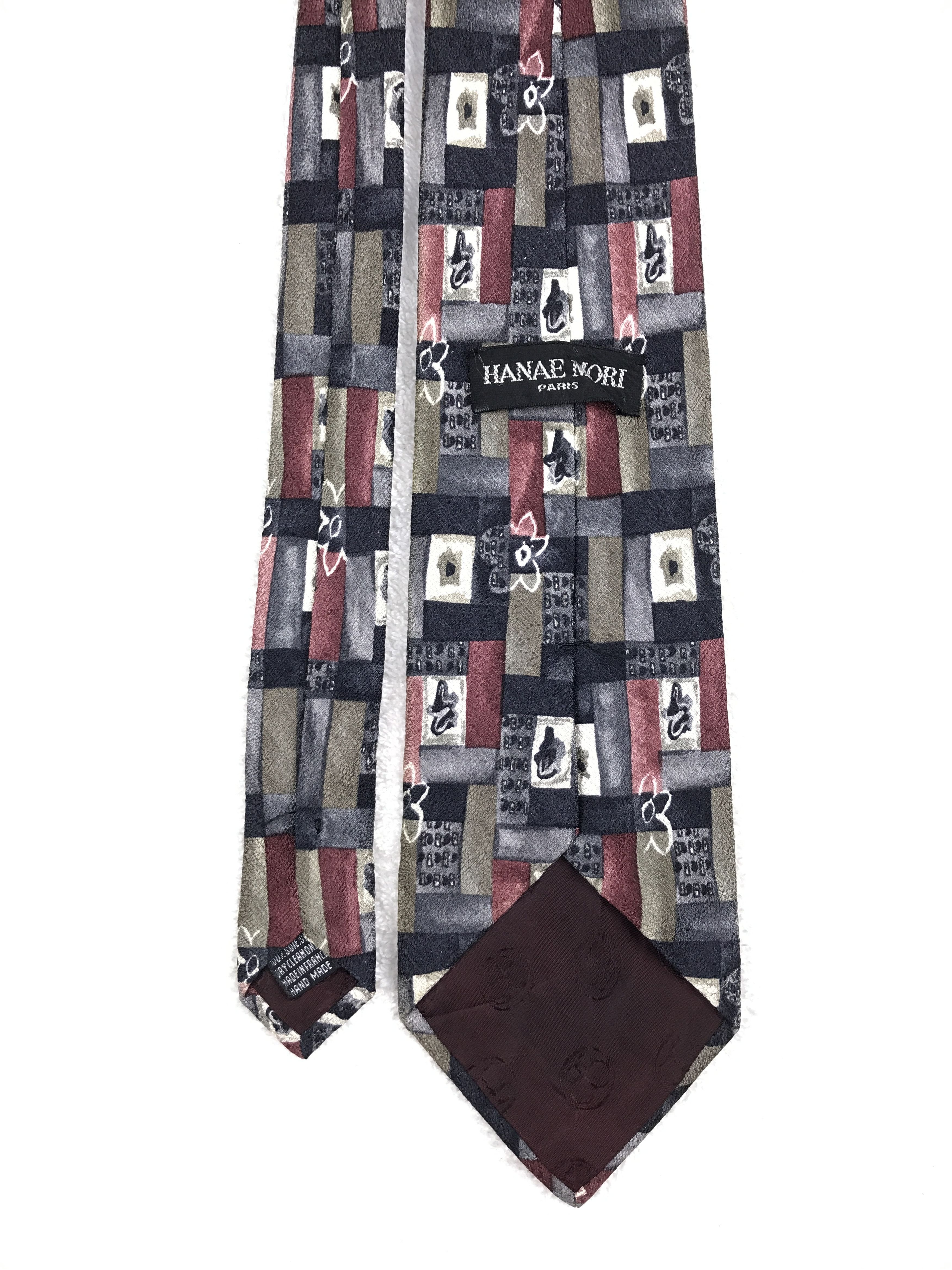 Vintage Vintage Hanae Mori Silk Necktie Size ONE SIZE - 4 Thumbnail