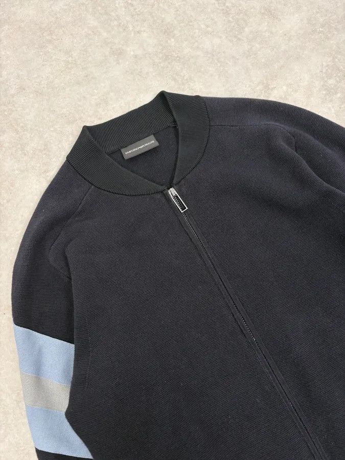 Emporio Armani AW2019 Emporio Armani Navy Slim Zip-up Sweater Size US S / EU 44-46 / 1 - 5 Thumbnail