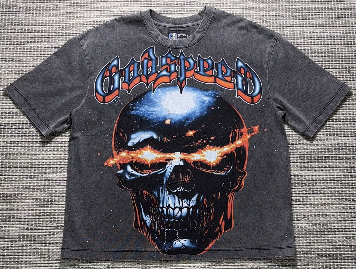 Galaxsee Grey Wash Godspeed Tee