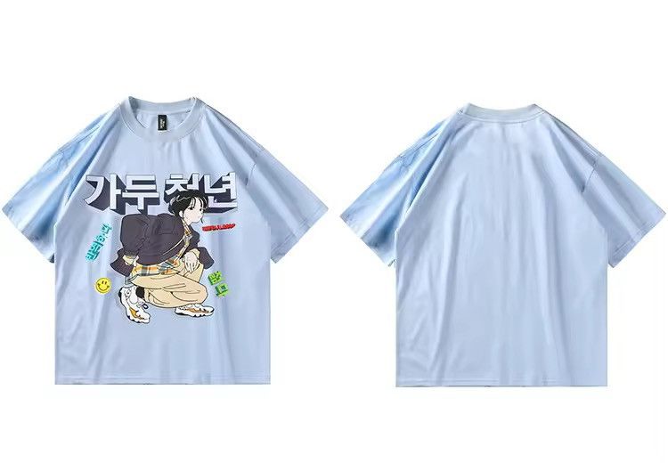 Japanese Brand Japanese Cartoon Korean Printed Cotton T Shirt Size US S / EU 44-46 / 1 - 3 Thumbnail