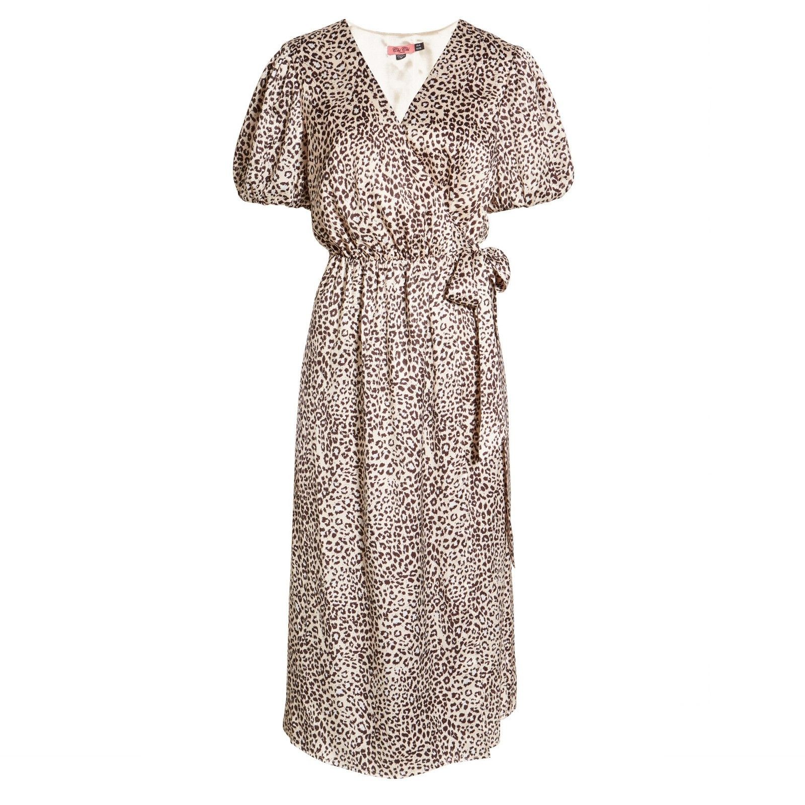 Other Chi Chi London Leopard Animal Print Wrap Maxi Dress Size M / US 6-8 / IT 42-44 - 2 Thumbnail