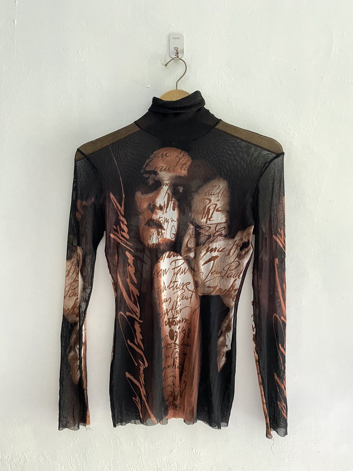 AW 97/98 Jean Paul Gaultier kissing lovers mesh top