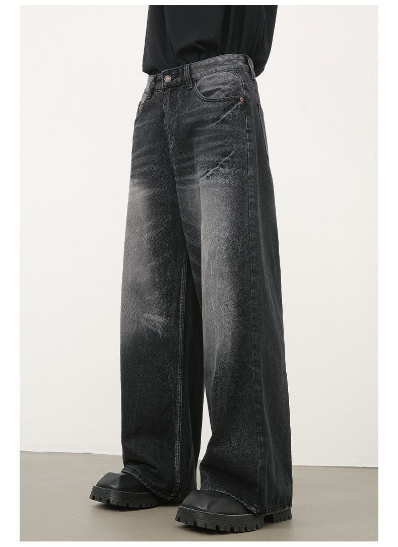Vintage Men's loose straight retro washed lightning cleanfit jeans Size US 32 / EU 48 - 4 Thumbnail