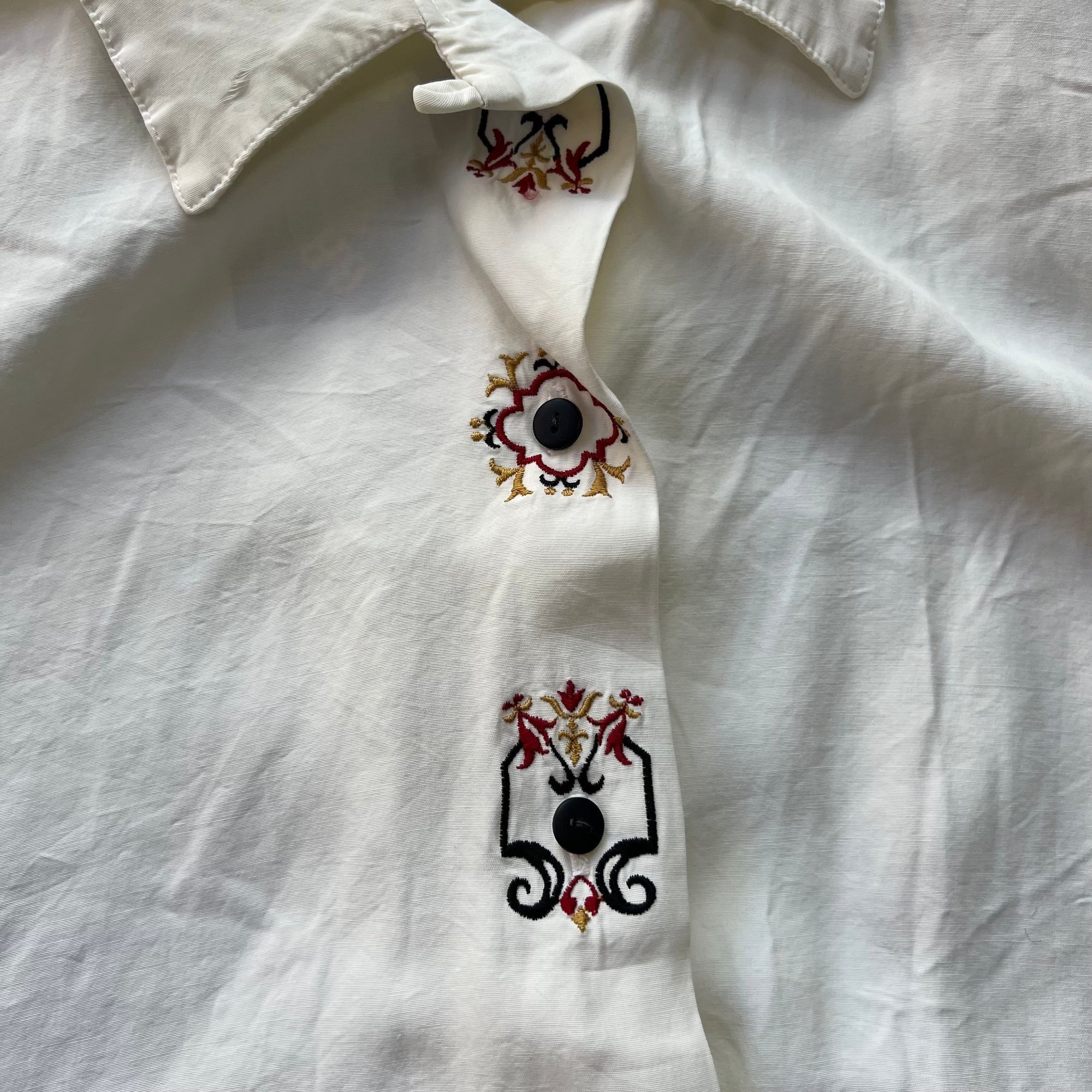 Vintage Vintage Anxiety Button-Up Classic Statement Shirt Size L / US 10 / IT 46 - 4 Thumbnail
