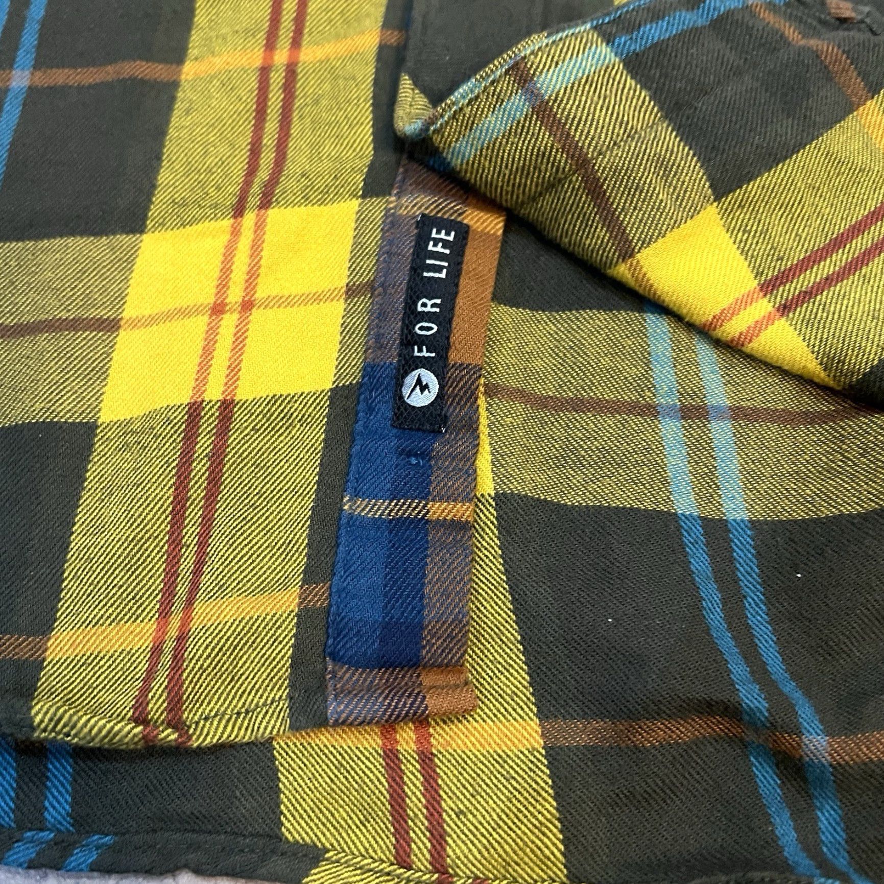 Marmot Marmot Flannel Shirt Men Large Blue Copper Long Sleeve Button Up Regular Fit Casual Outdoor - Mens Size US L / EU 52-54 / 3 - 4 Thumbnail