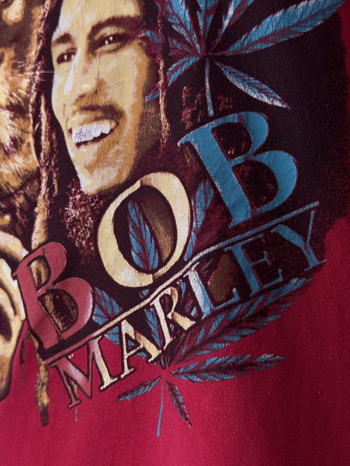 Band Tees × Vintage Vintage 00s Bob Marley Reggae Rasta Band T-Shirt Size US M / EU 48-50 / 2 - 4 Thumbnail
