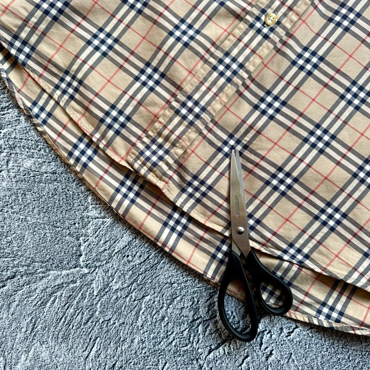Burberry Classic Nova Check Button Up Shirt Made in USA