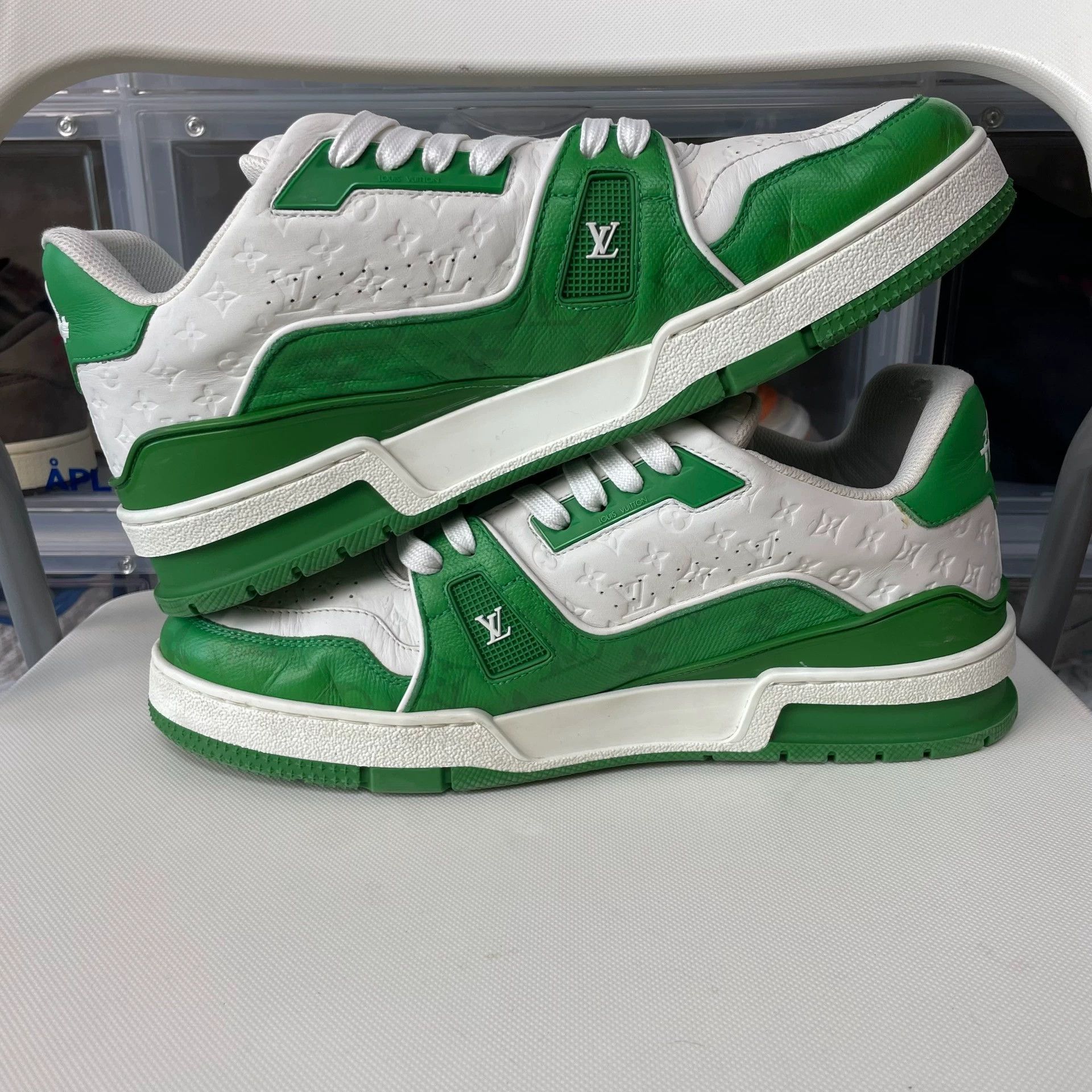 Louis Vuitton LOUS VUTTON Trainer 41.5 Pre-owned Clear Tread O.B. Size US 8.5 / EU 41-42 - 6 Thumbnail