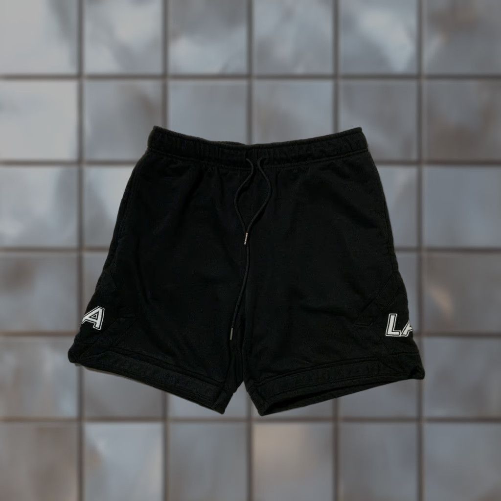 Vintage Fox LA Los Angeles Embroidered Black Terry Fleece 7” Inseam Varsity Sweat Shorts Mens L Embroidered Fox LA Black Terry Fleece Sweat Shorts Size US 33 - 1 Thumbnail
