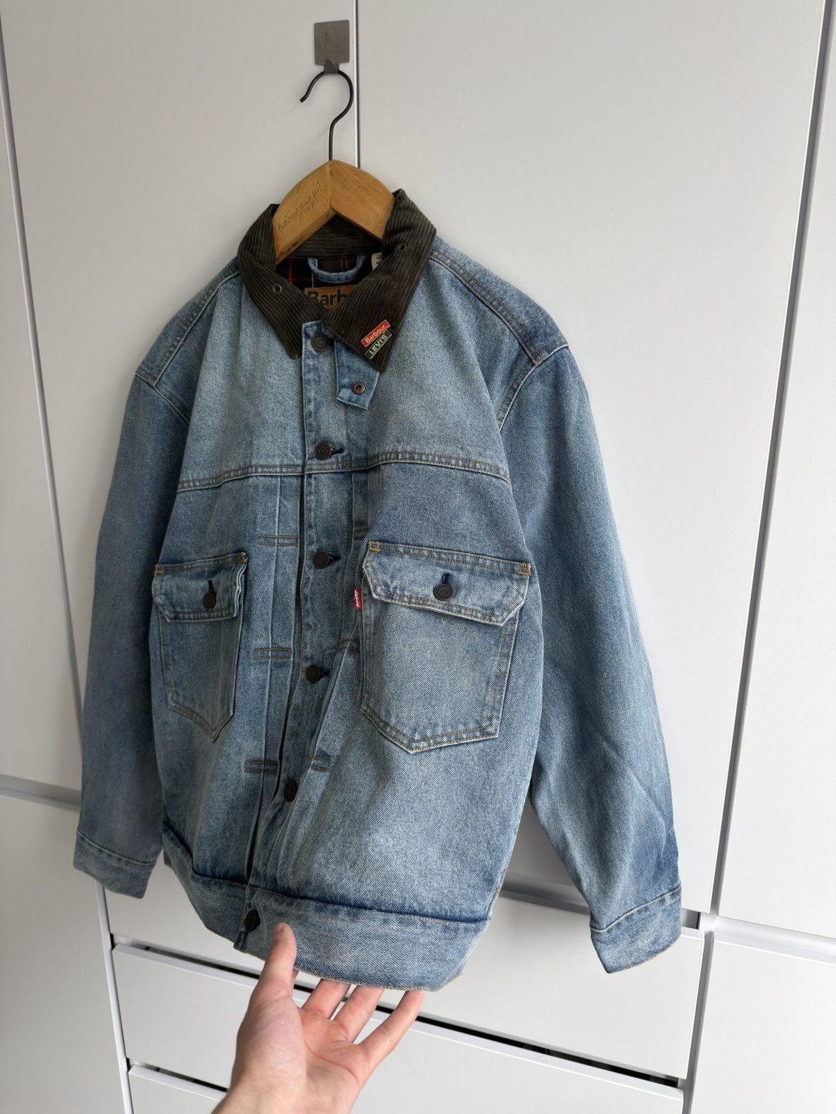 Barbour Barbour x Levi’s Denim Trucker Jacket Men’s Collar XL Size US XL / EU 56 / 4 - 2 Thumbnail