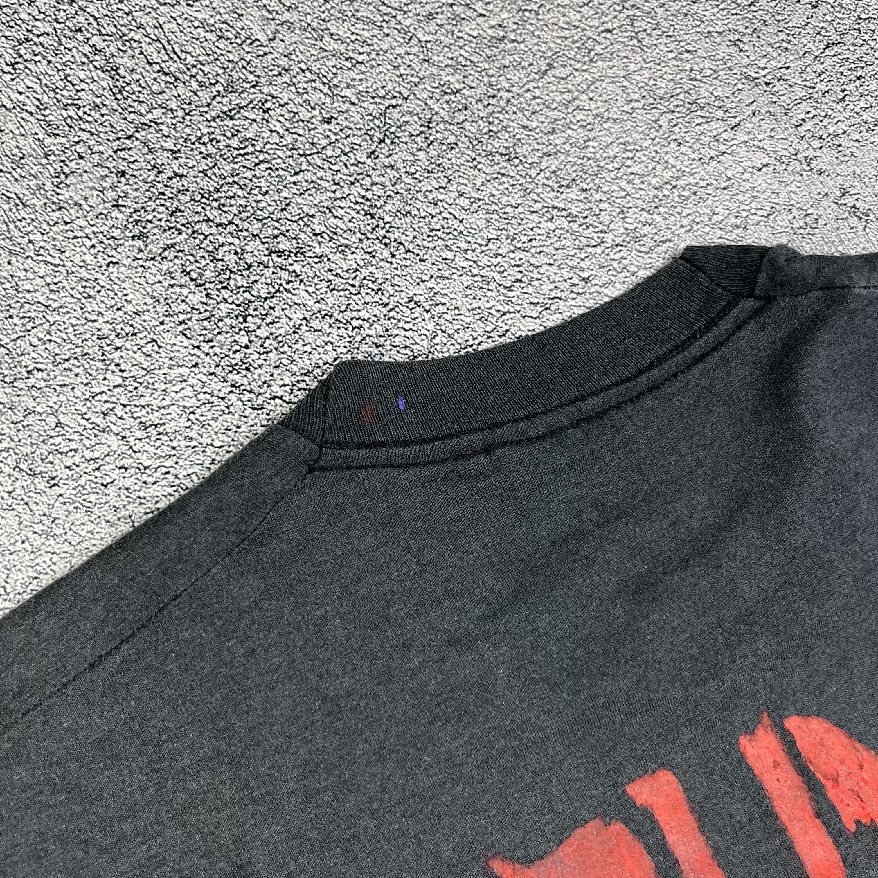 Vintage RARE!! Vintage 80s Jesus Christ 2nd World Tour Black T Shirt Size US M / EU 48-50 / 2 - 11 Thumbnail